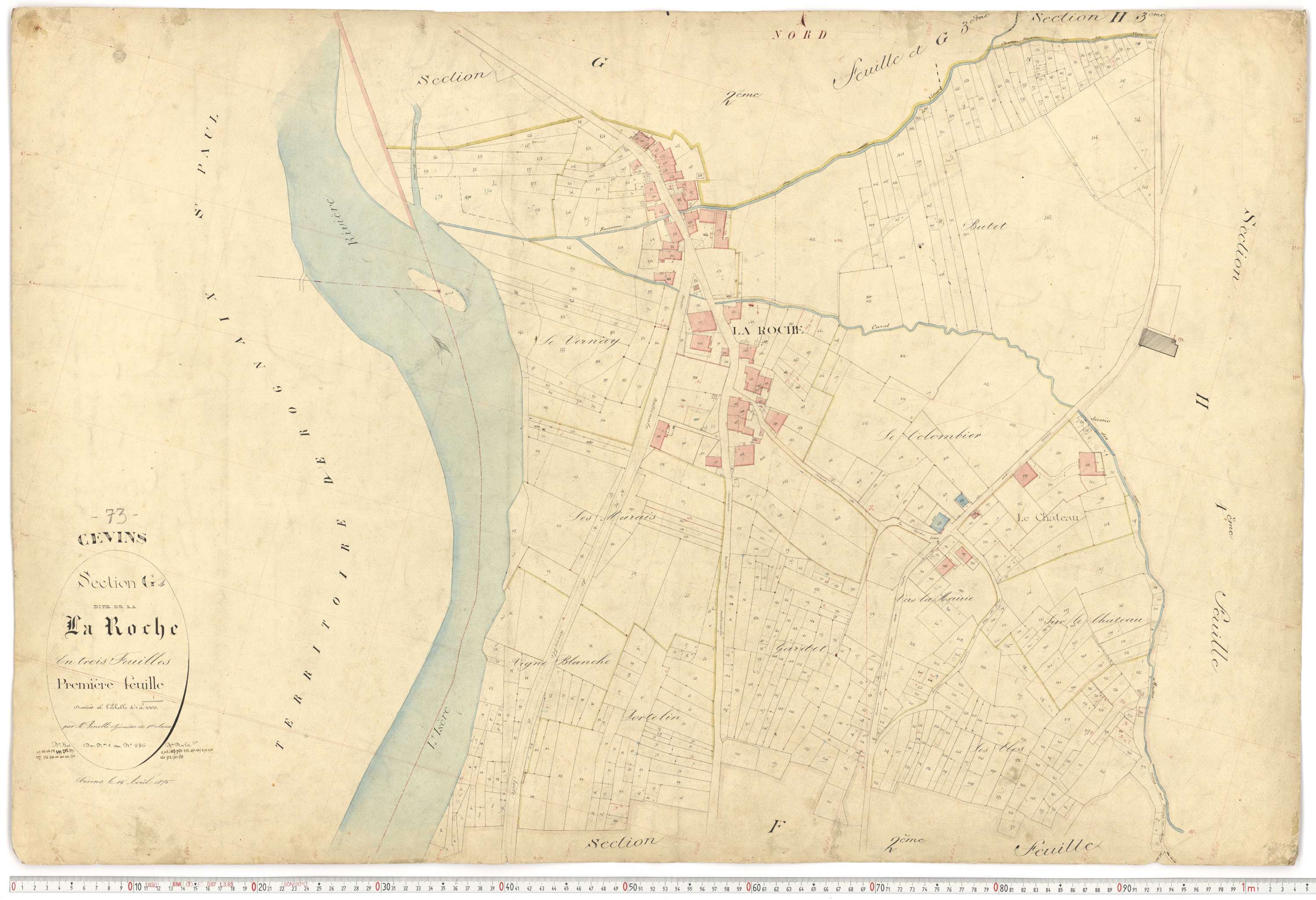 Cevins - Plans cadastraux du premier cadastre français.