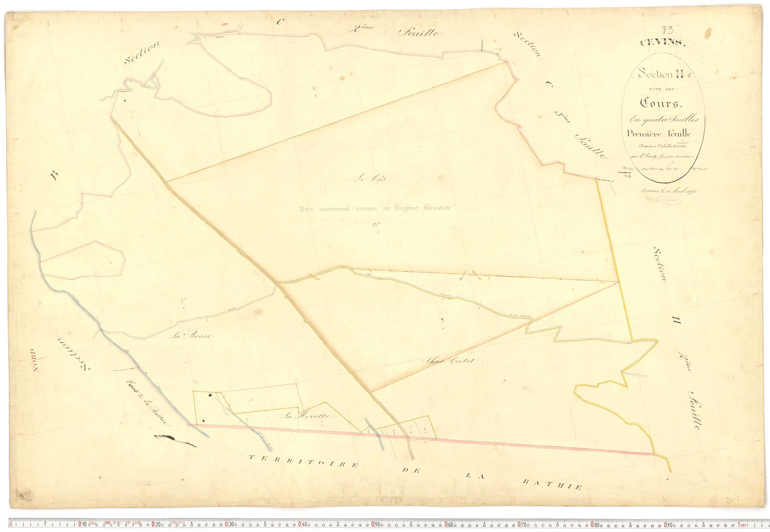 Cevins - Plans cadastraux du premier cadastre français.