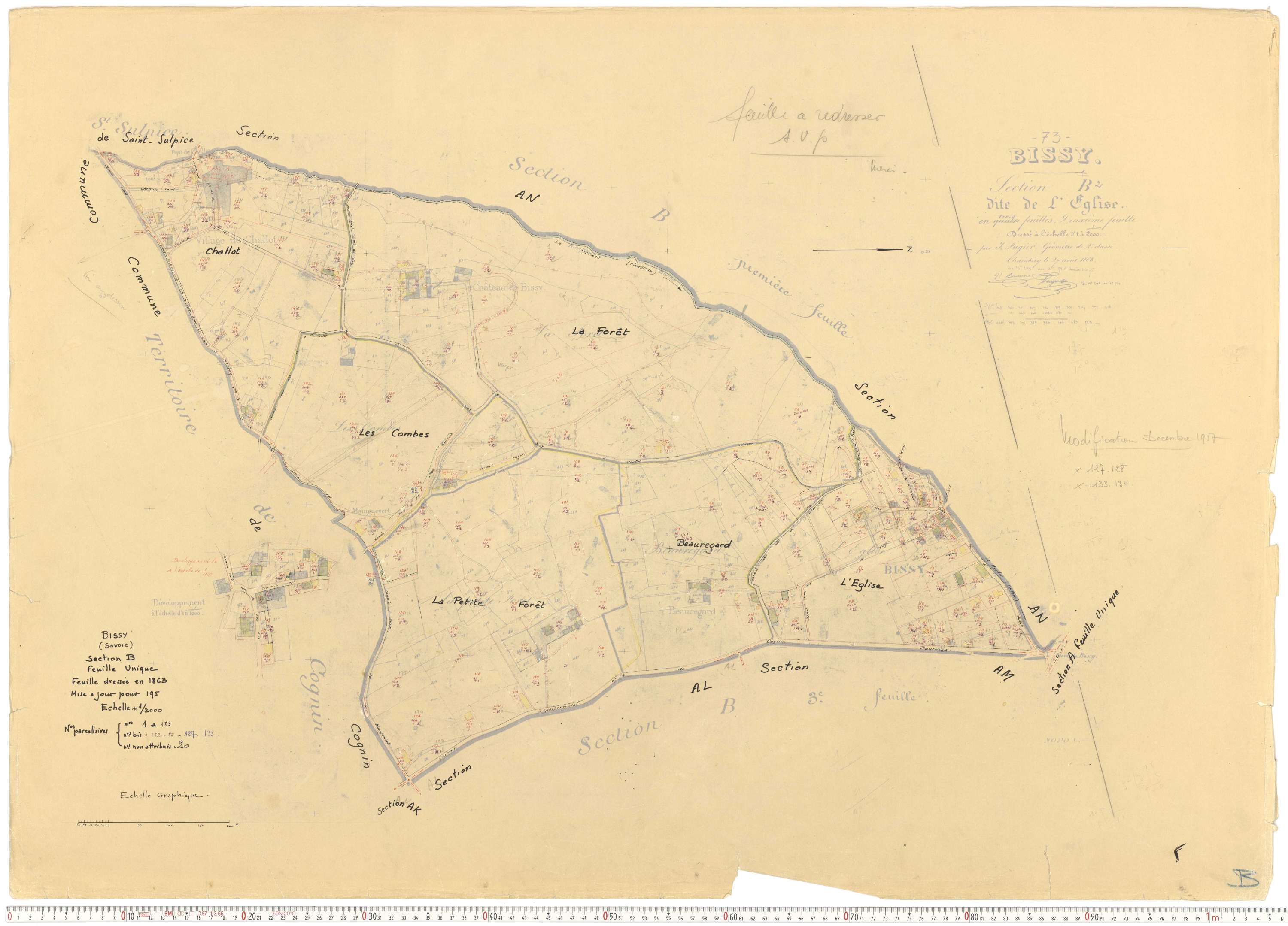 Chambéry - Cadastre rénové, version de travail [1959].