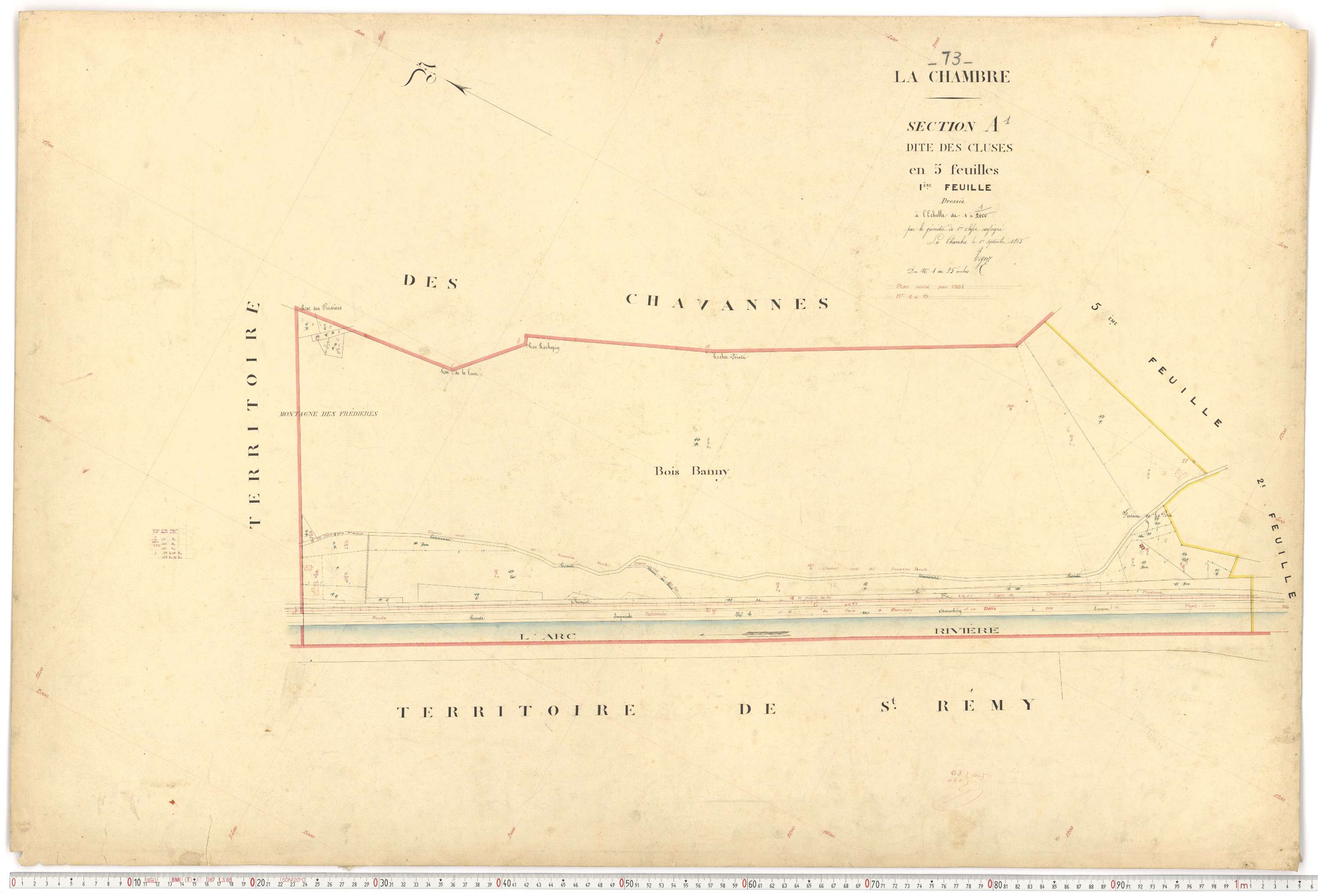 La Chambre - Plans cadastraux du premier cadastre français.