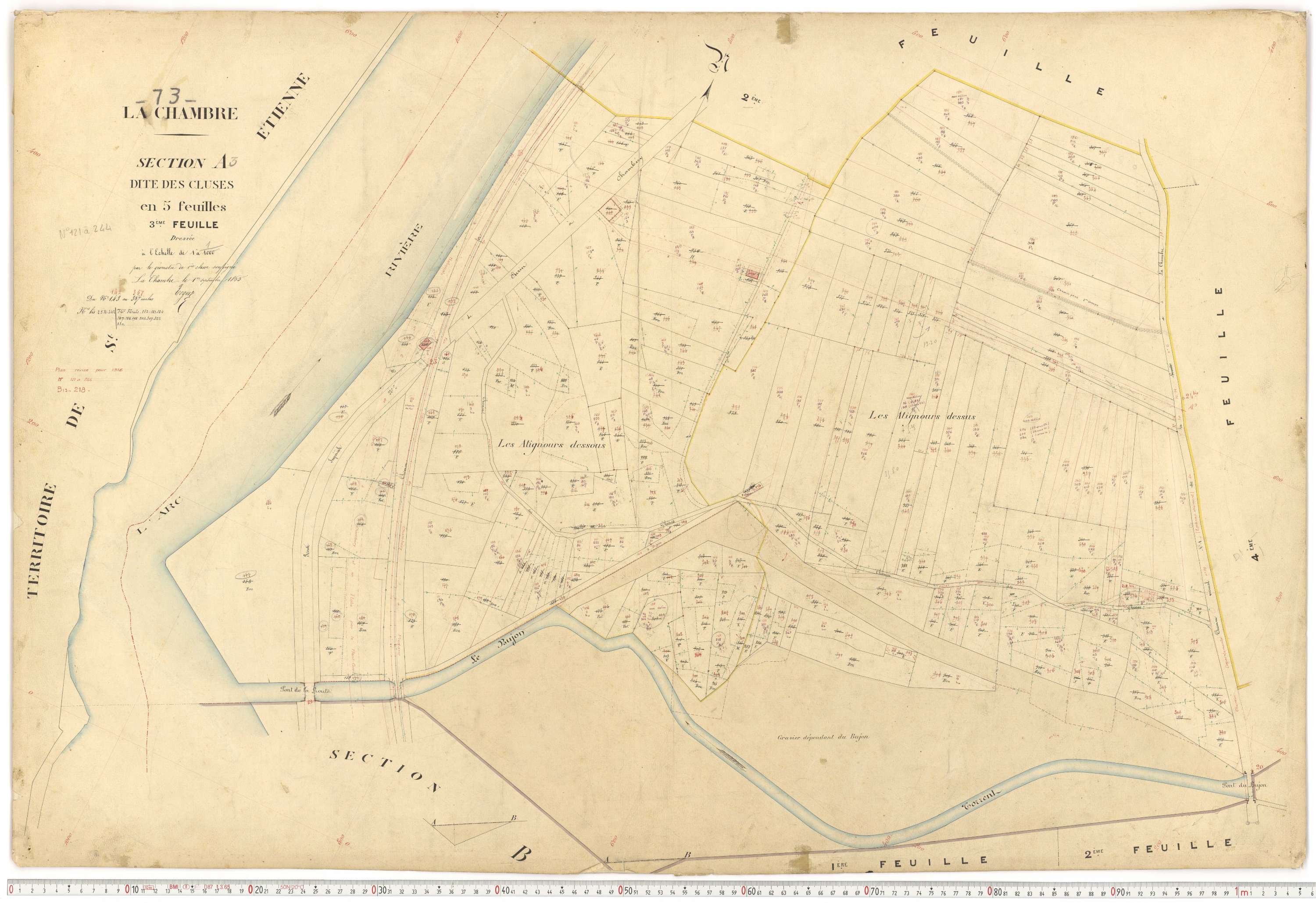 La Chambre - Plans cadastraux du premier cadastre français.