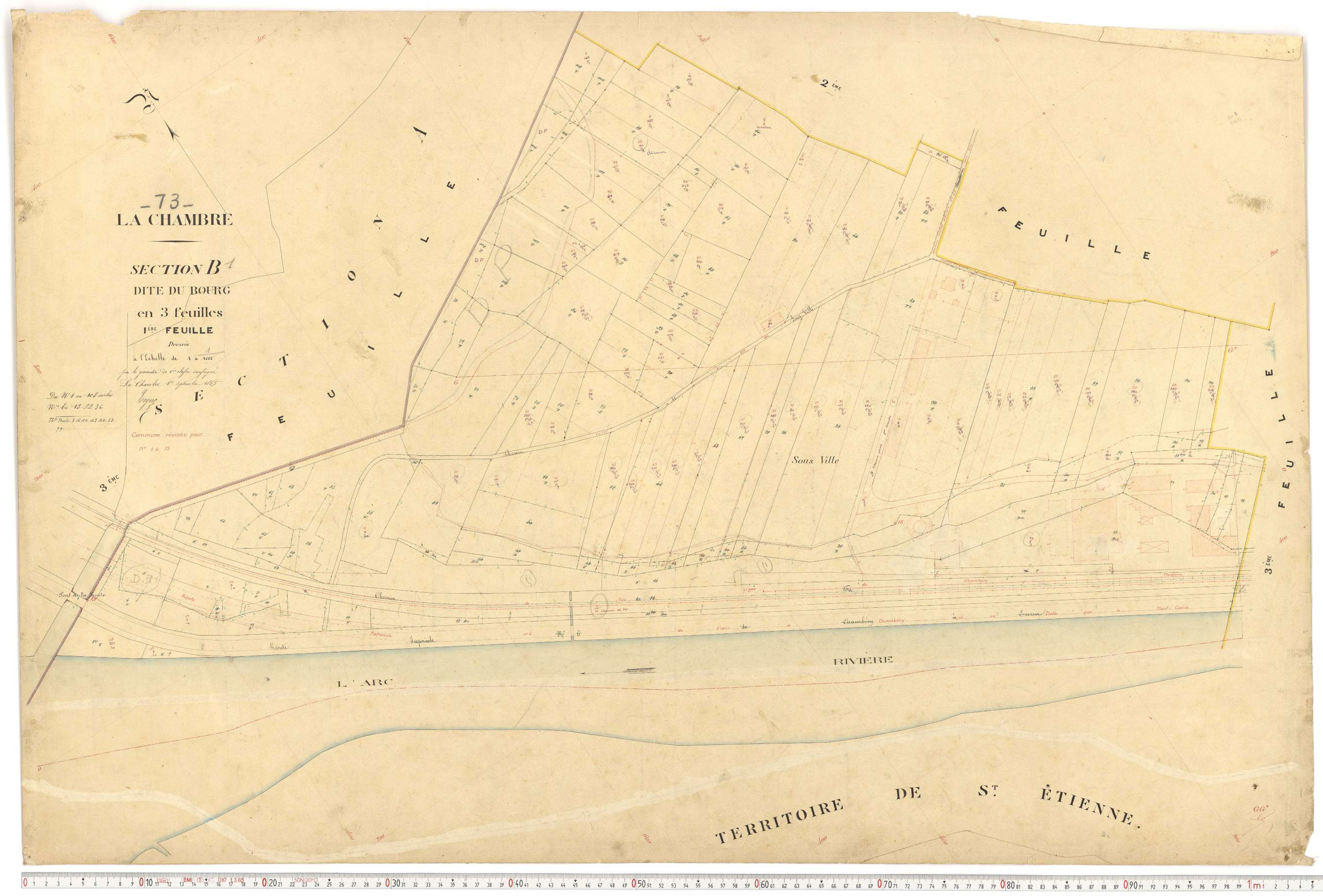 La Chambre - Plans cadastraux du premier cadastre français.