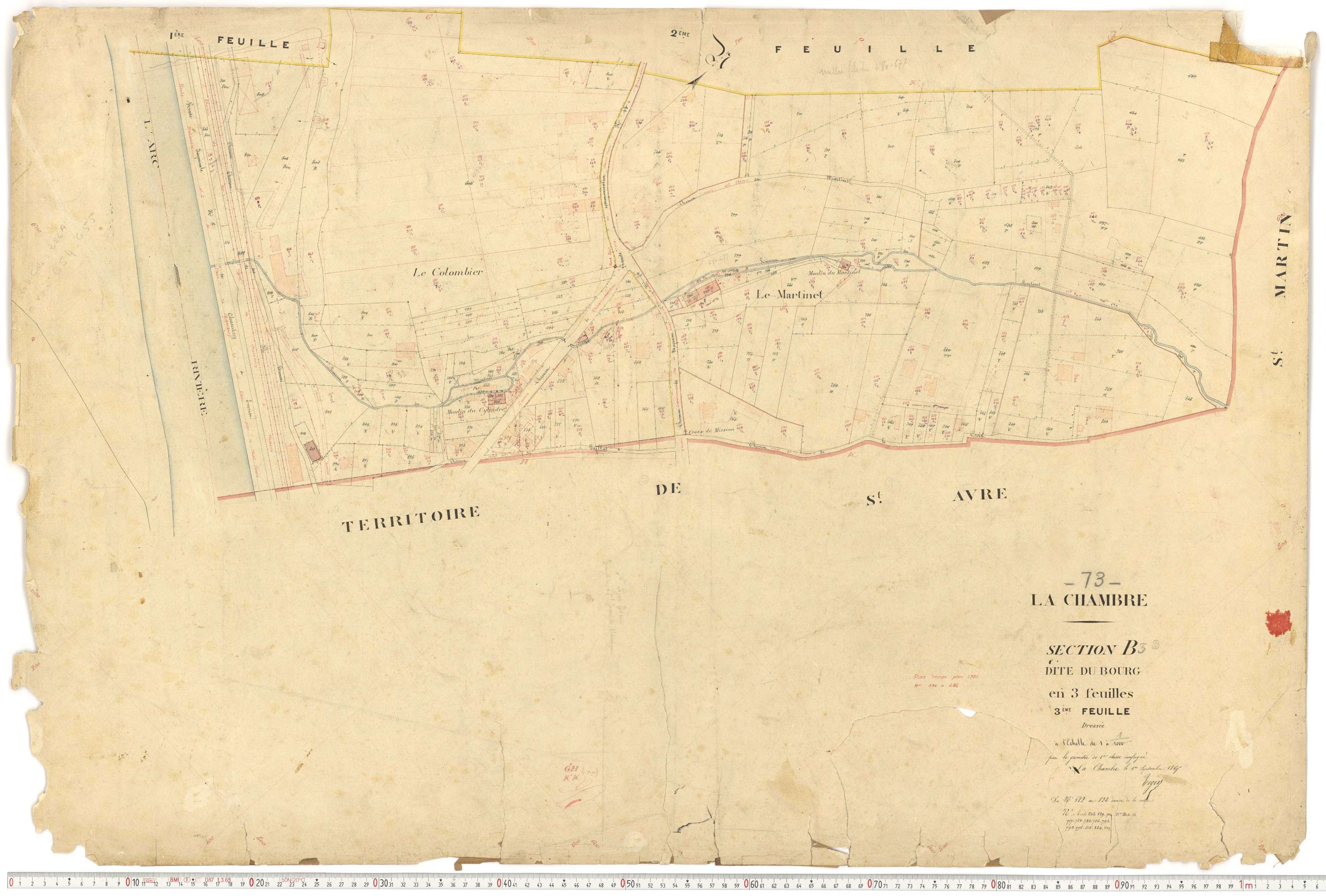 La Chambre - Plans cadastraux du premier cadastre français.