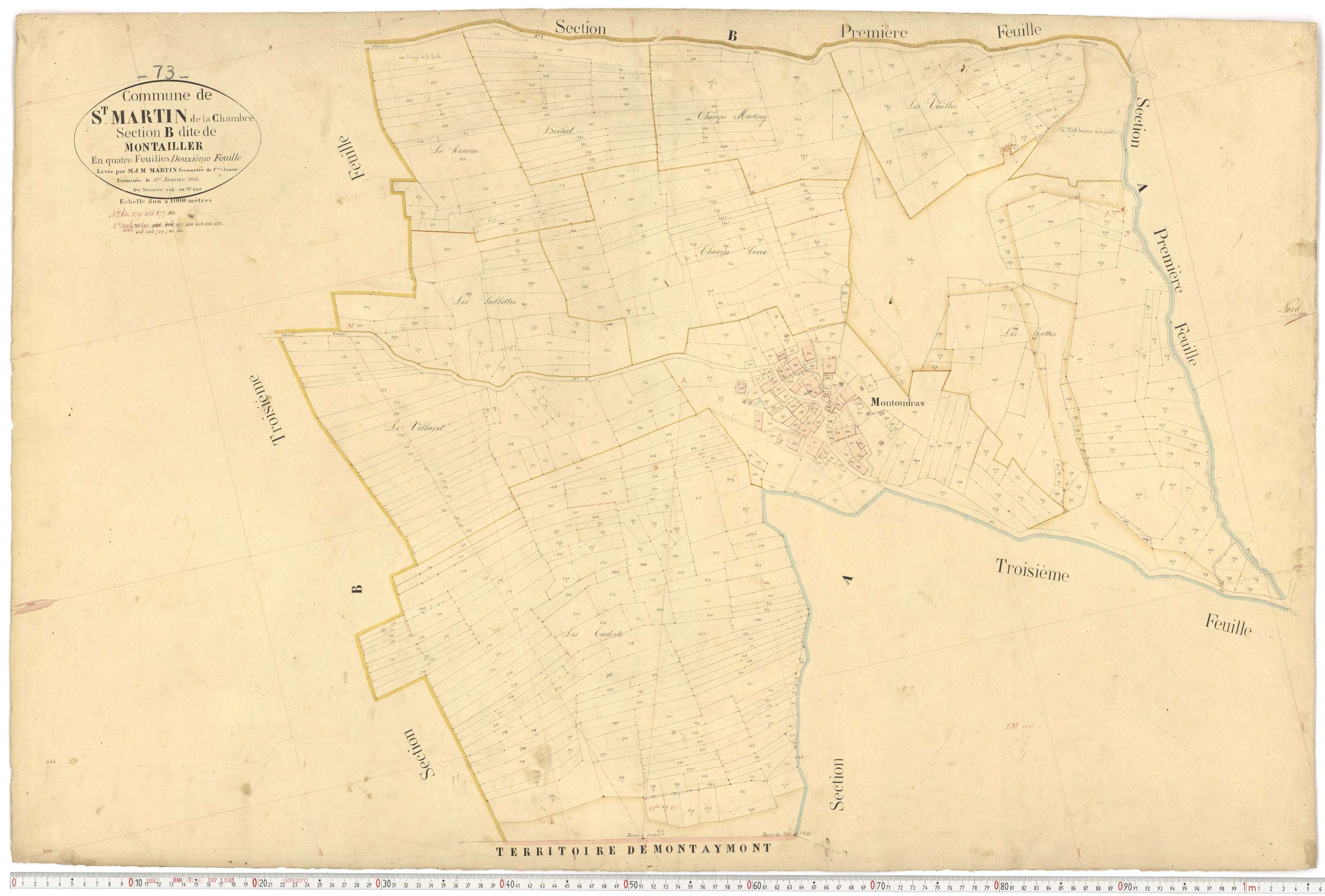 La Chambre - Plans cadastraux du premier cadastre français.