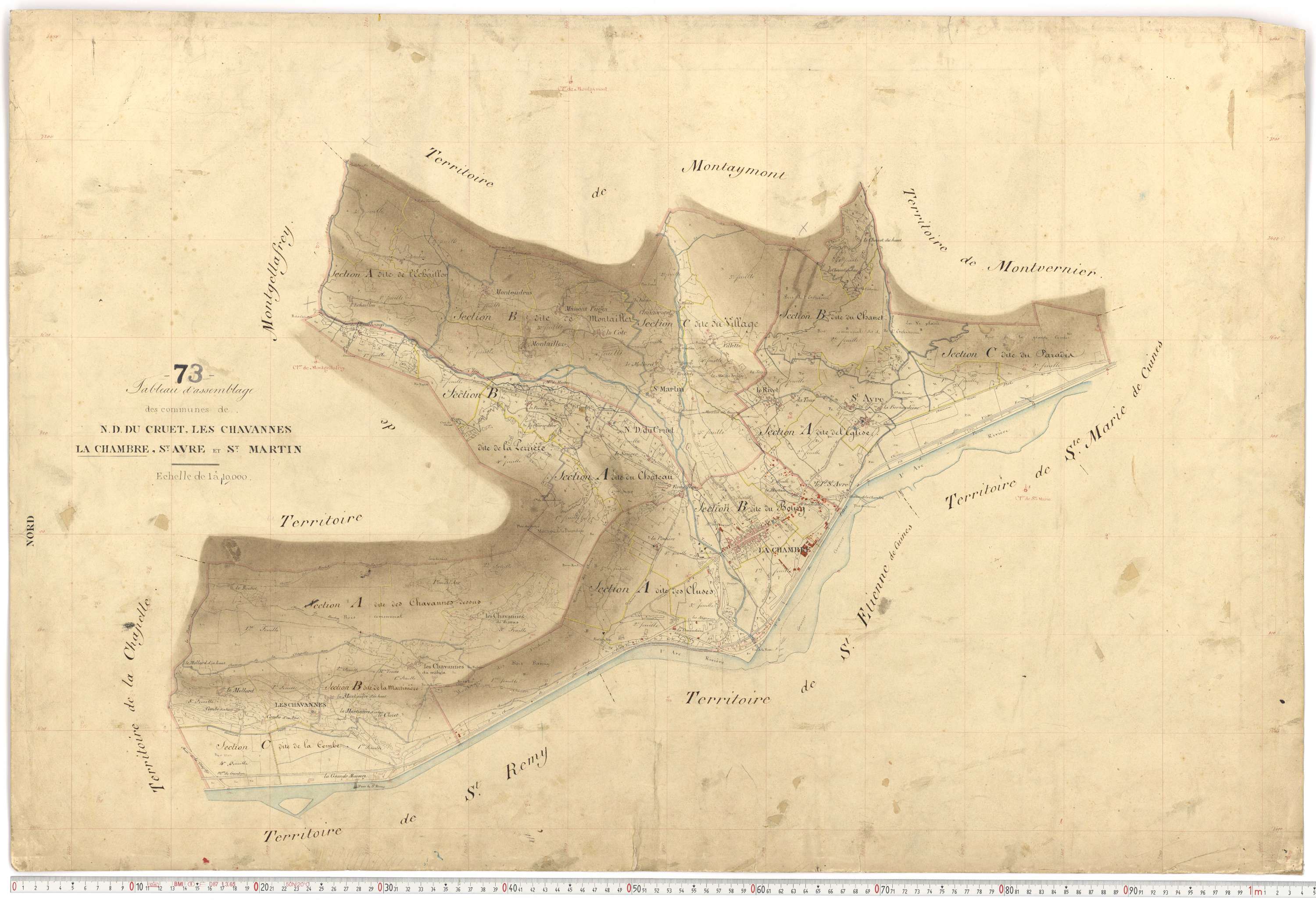 La Chambre - Plans cadastraux du premier cadastre français.