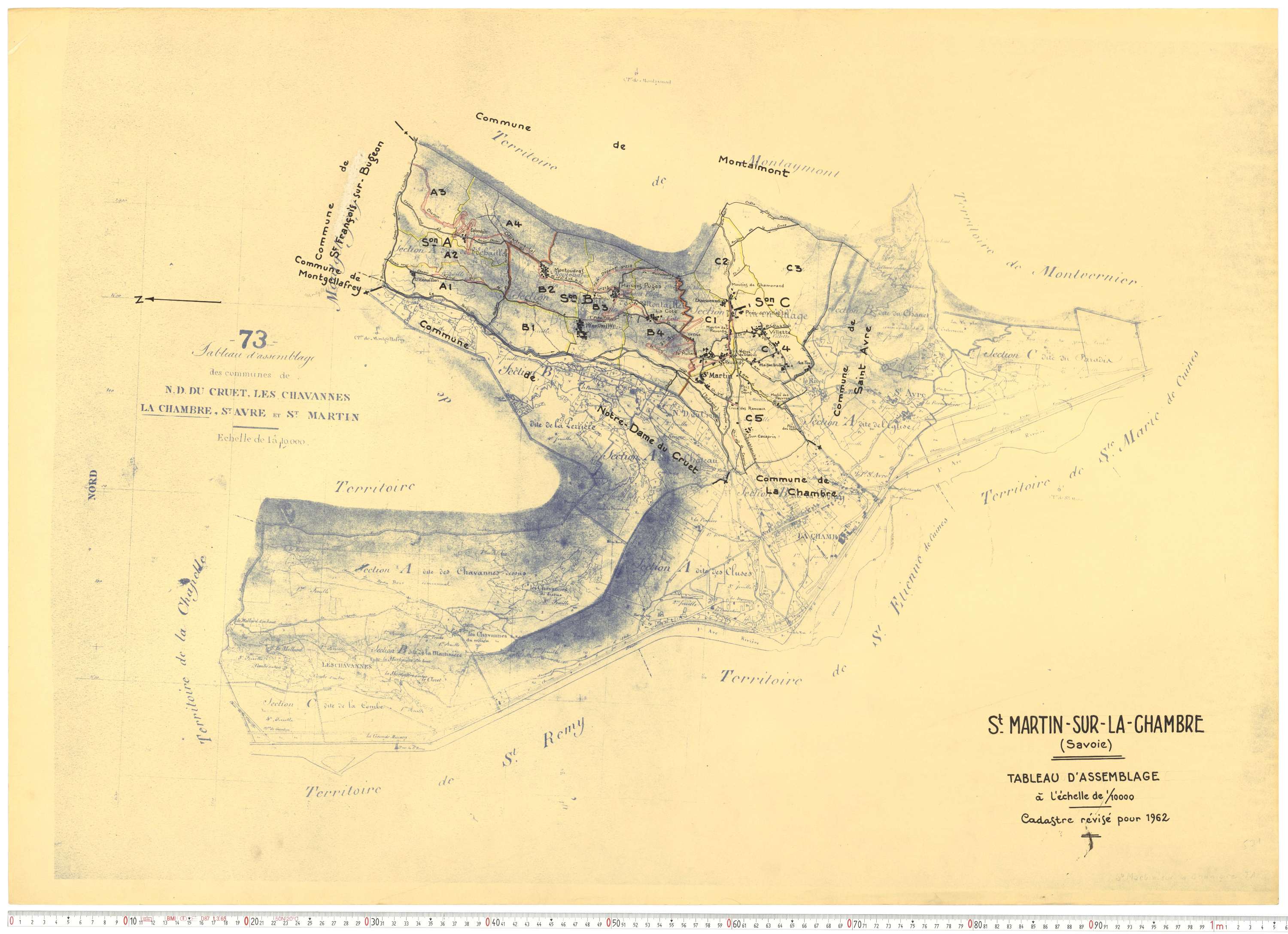La Chambre - Plans cadastraux du cadastre rénové.