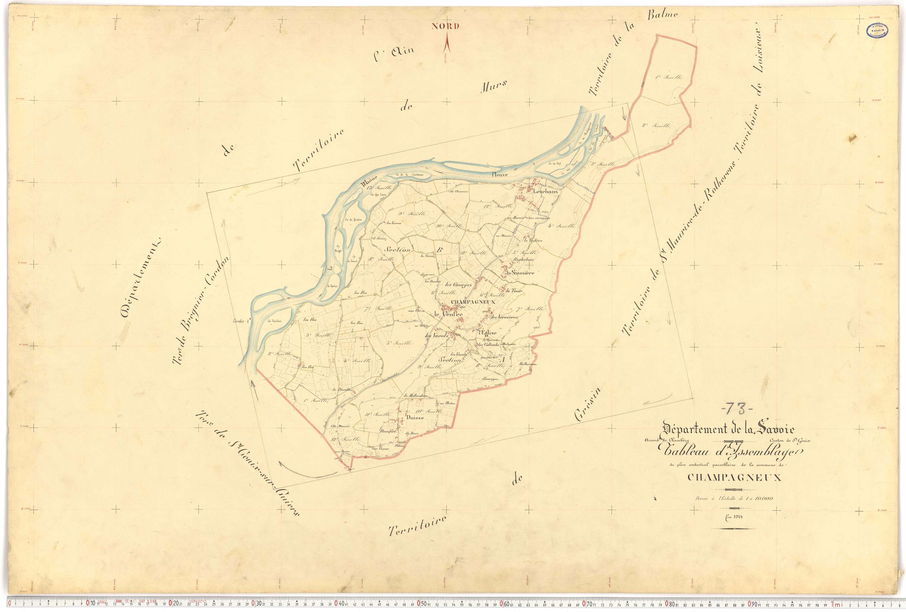 Champagneux - Plans cadastraux du premier cadastre français.
