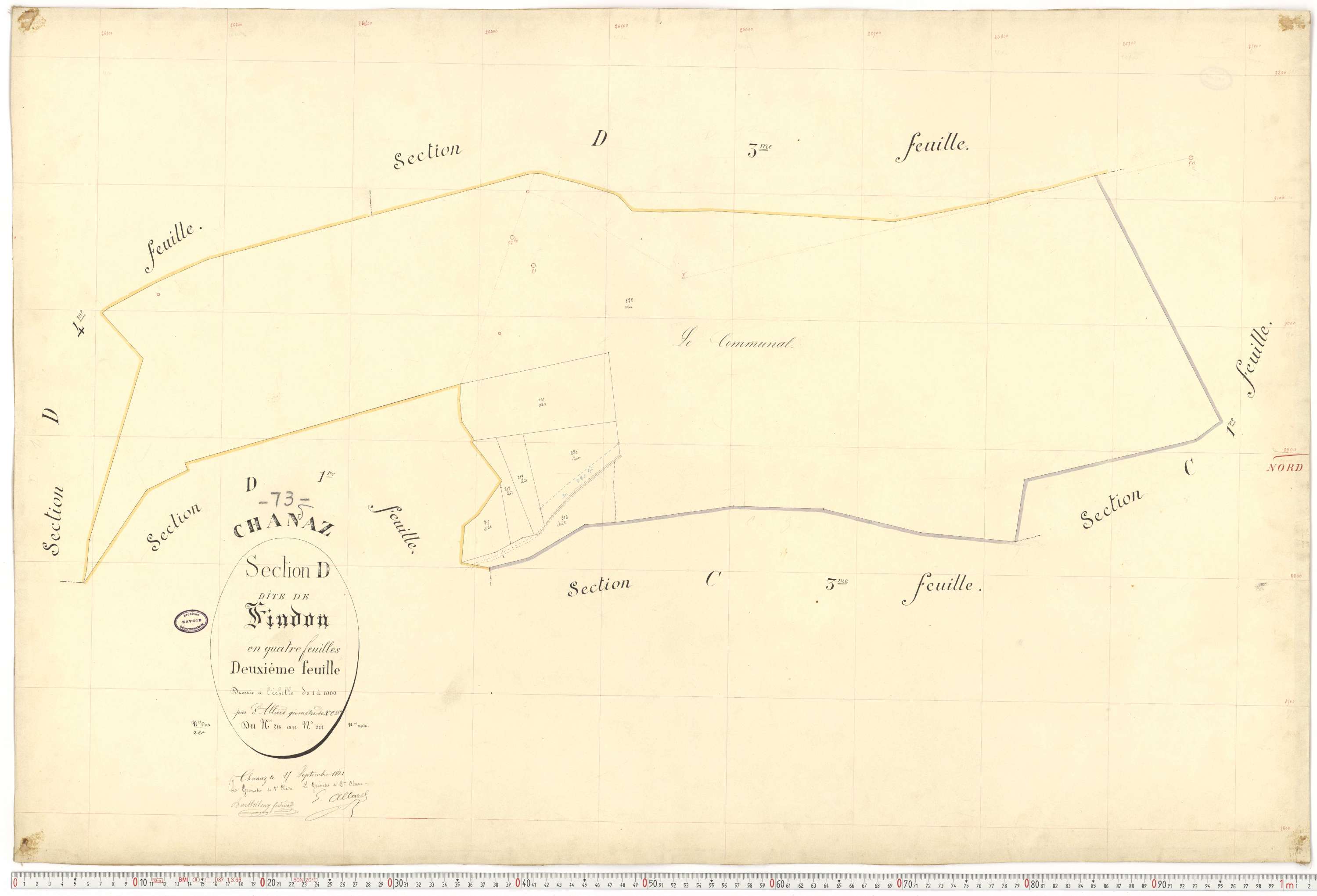 Chanaz - Cadastre français (1884).