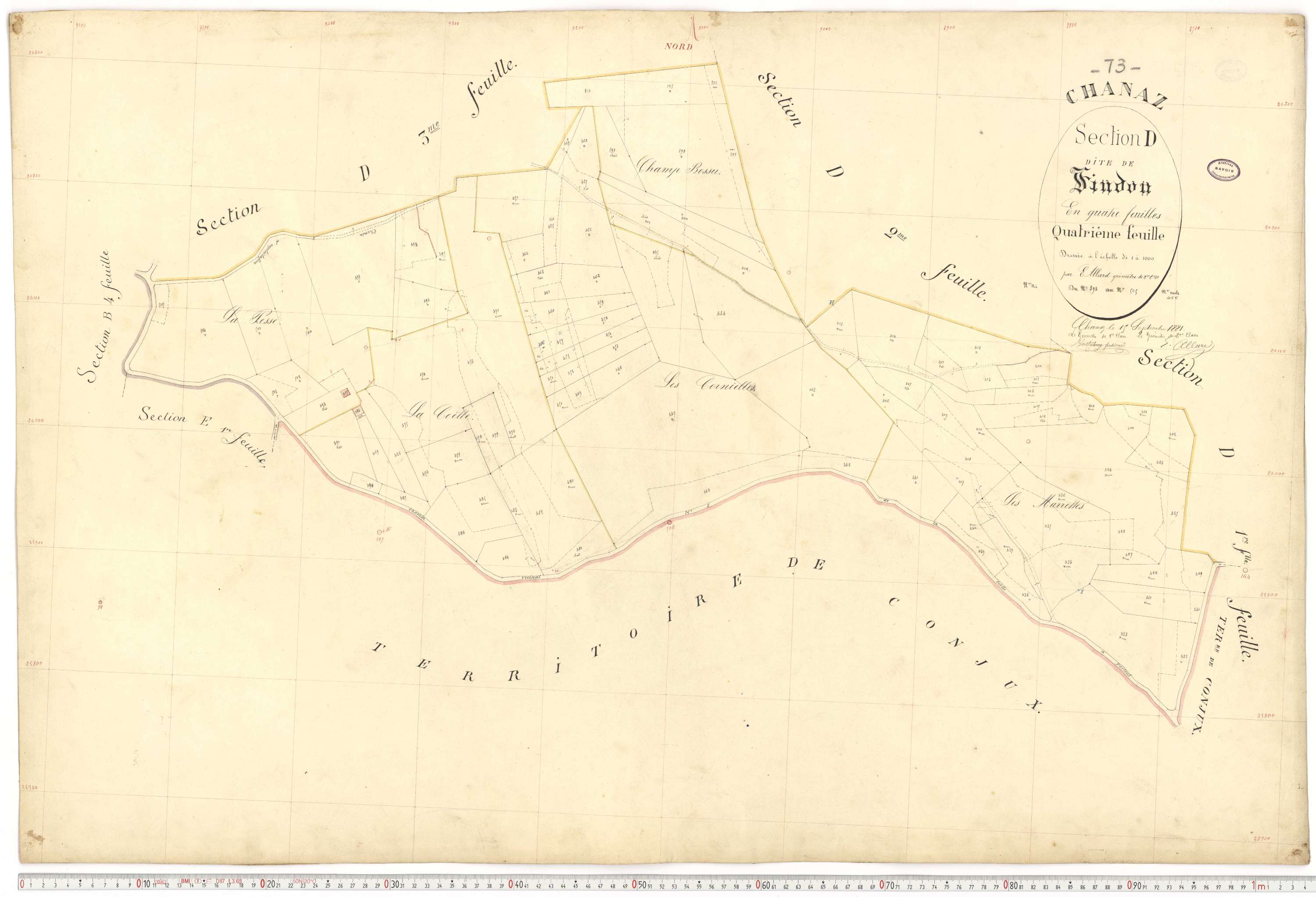 Chanaz - Cadastre français (1884).