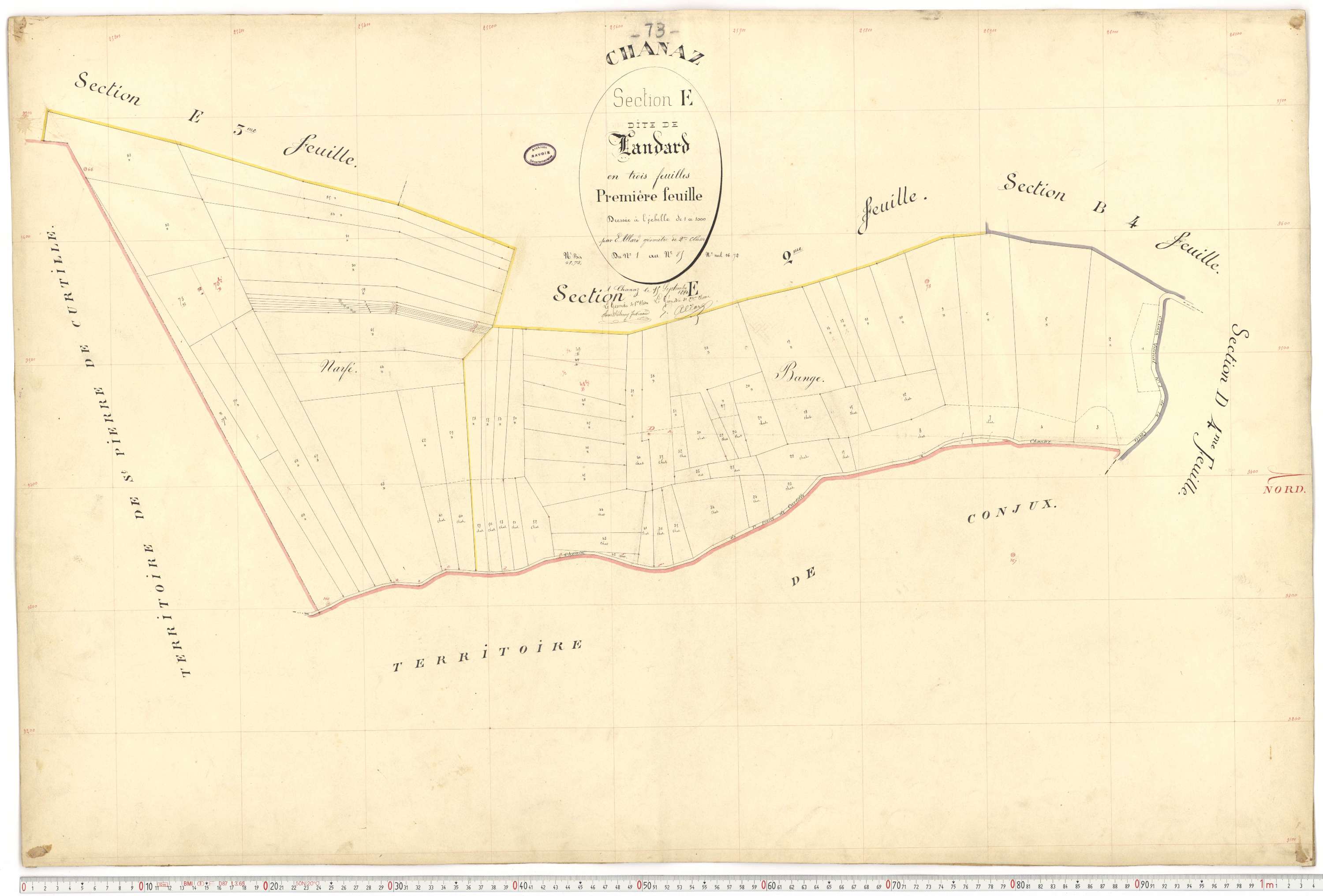 Chanaz - Cadastre français (1884).