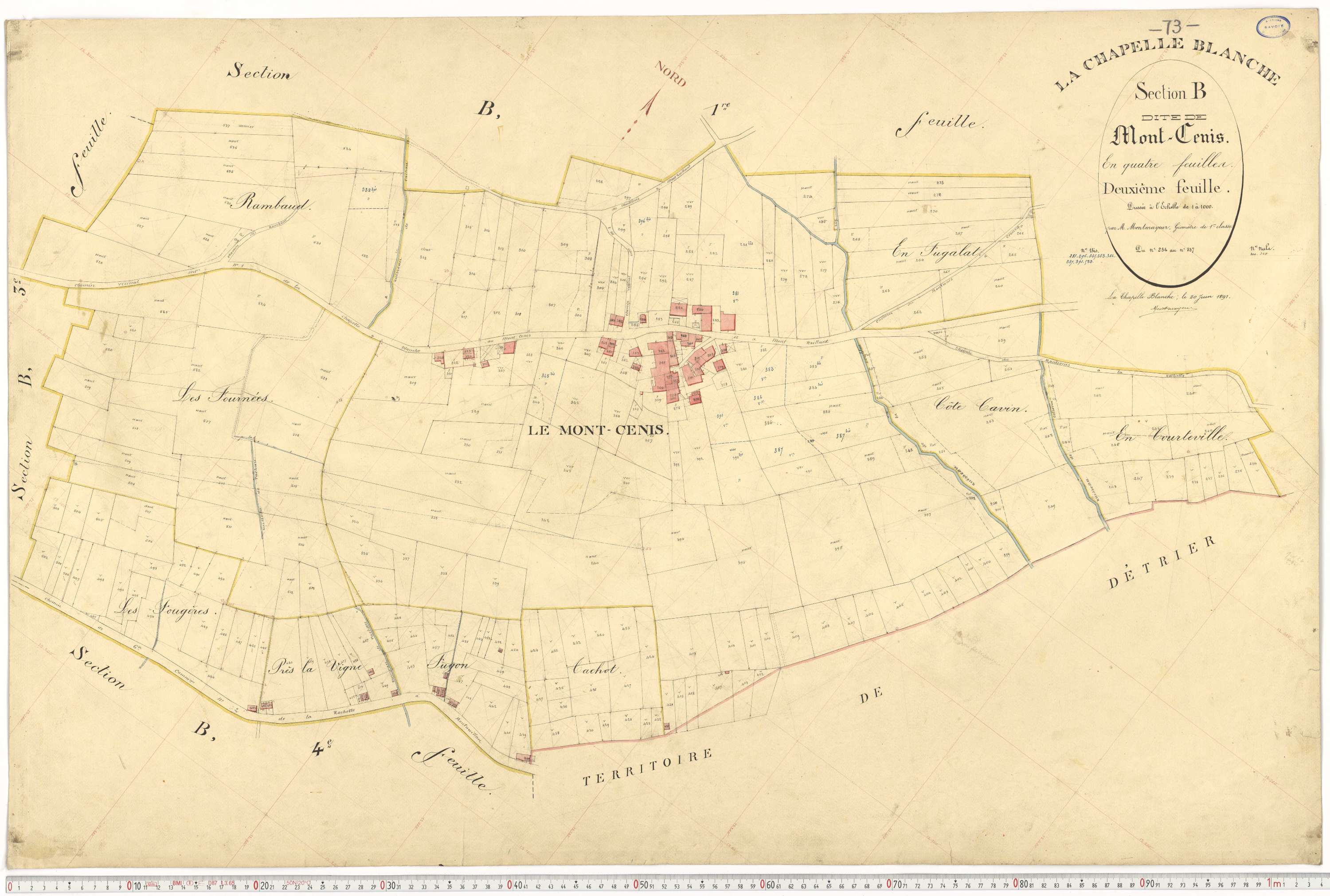 La Chapelle - Plans cadastraux du premier cadastre français.