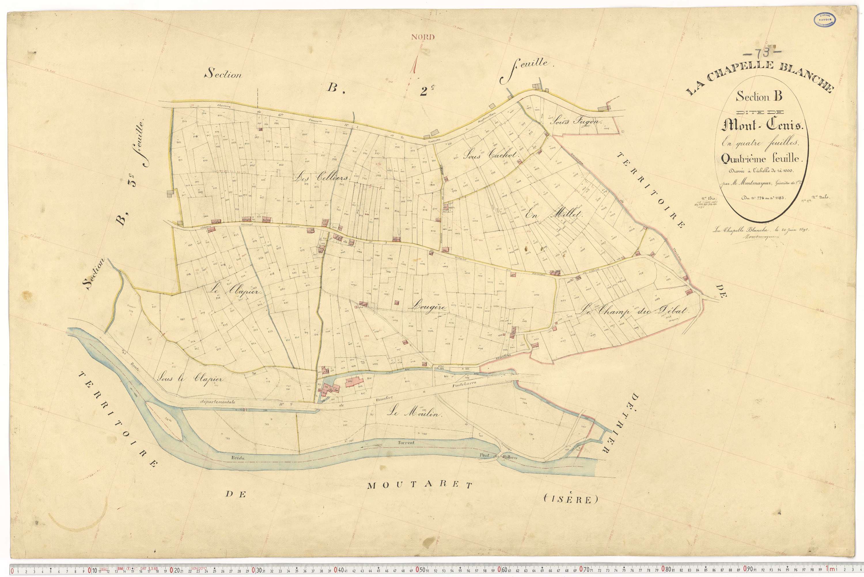 La Chapelle - Plans cadastraux du premier cadastre français.