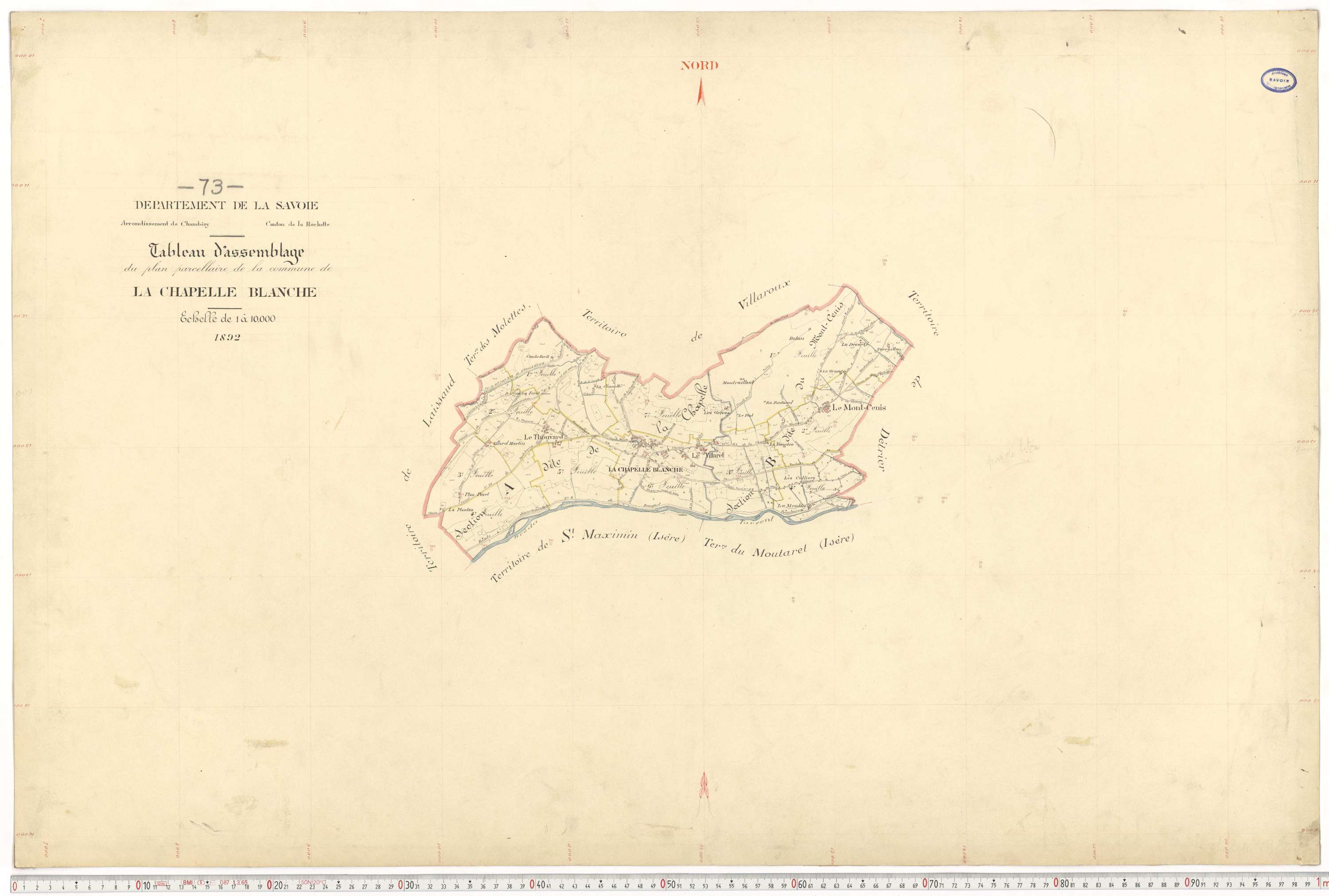 La Chapelle - Plans cadastraux du premier cadastre français.