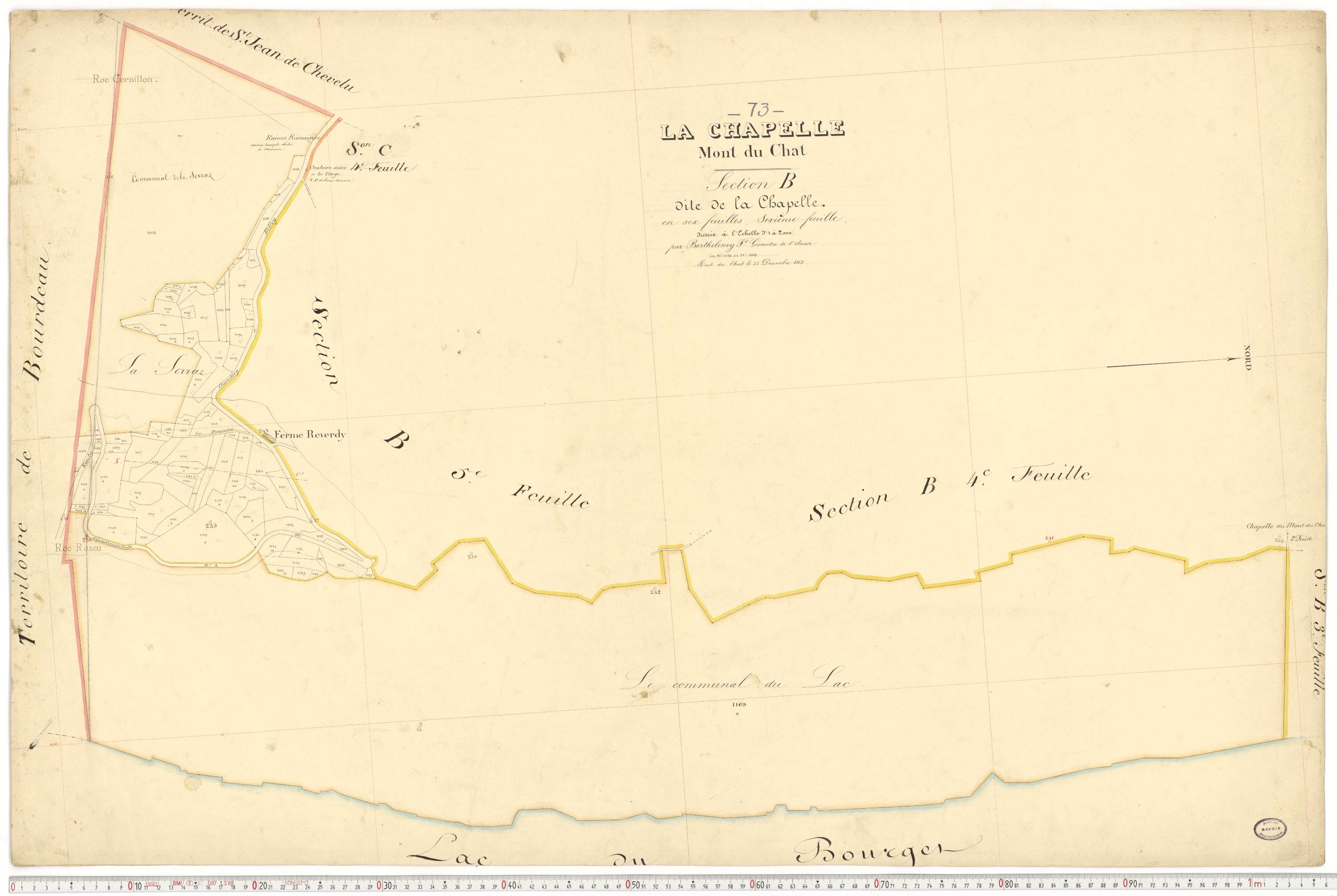 La Chapelle - Plans cadastraux du premier cadastre français.