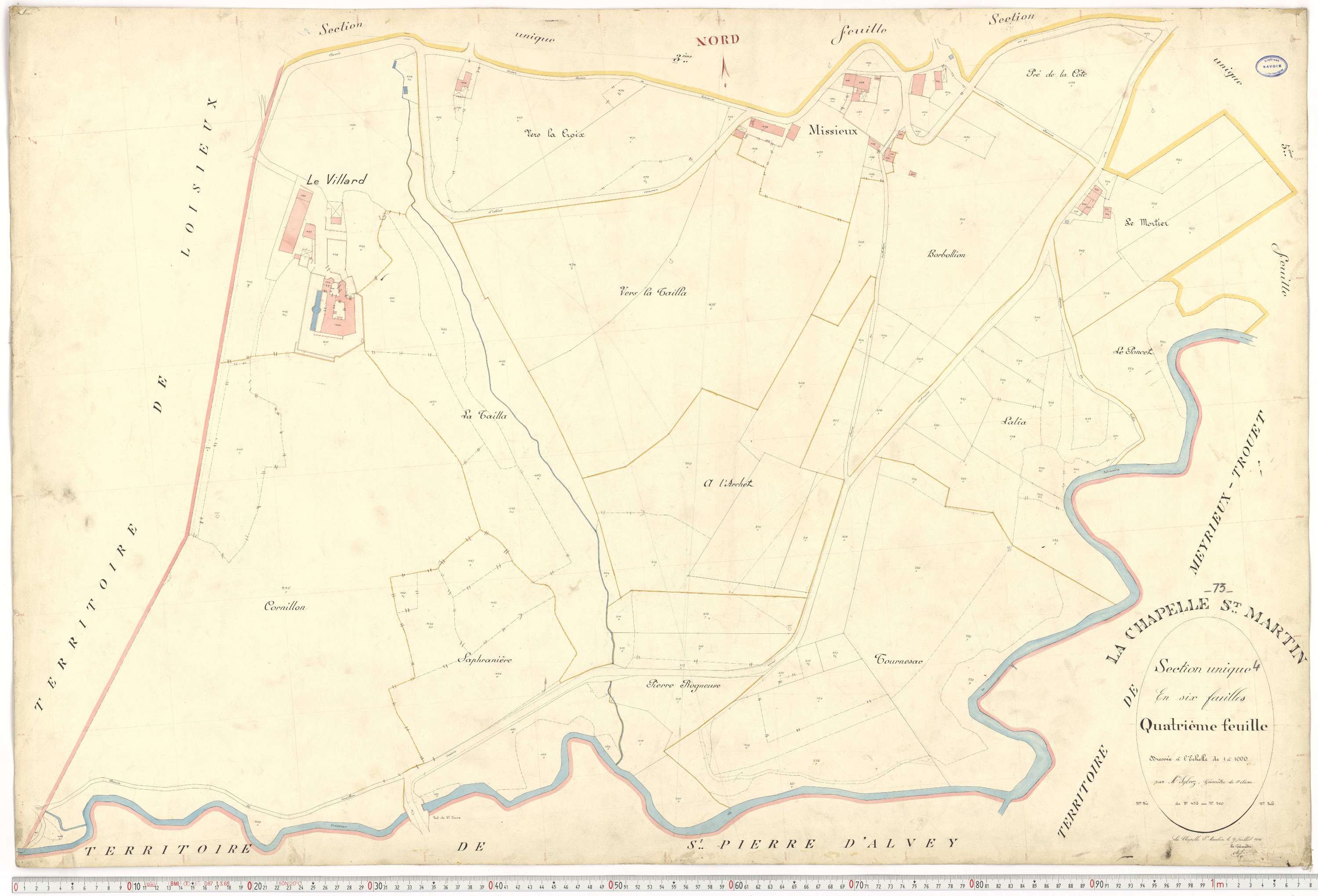 La Chapelle - Plans cadastraux du premier cadastre français.