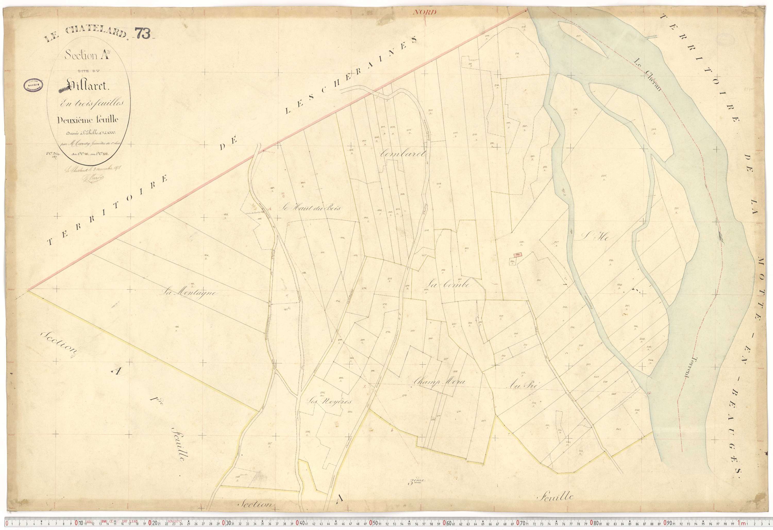 Le Châtelard - Cadastre français (1882).
