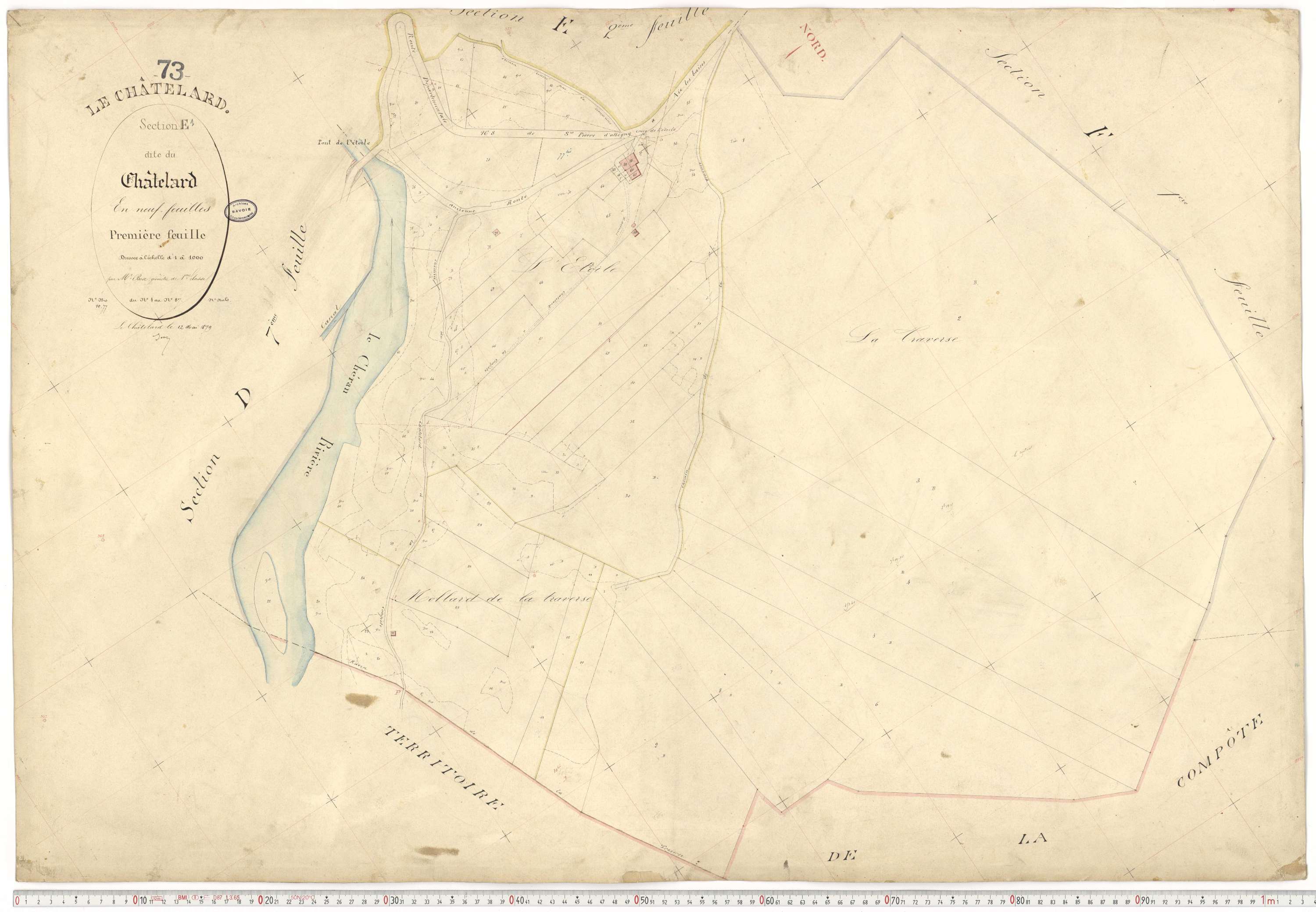 Le Châtelard - Cadastre français (1882).