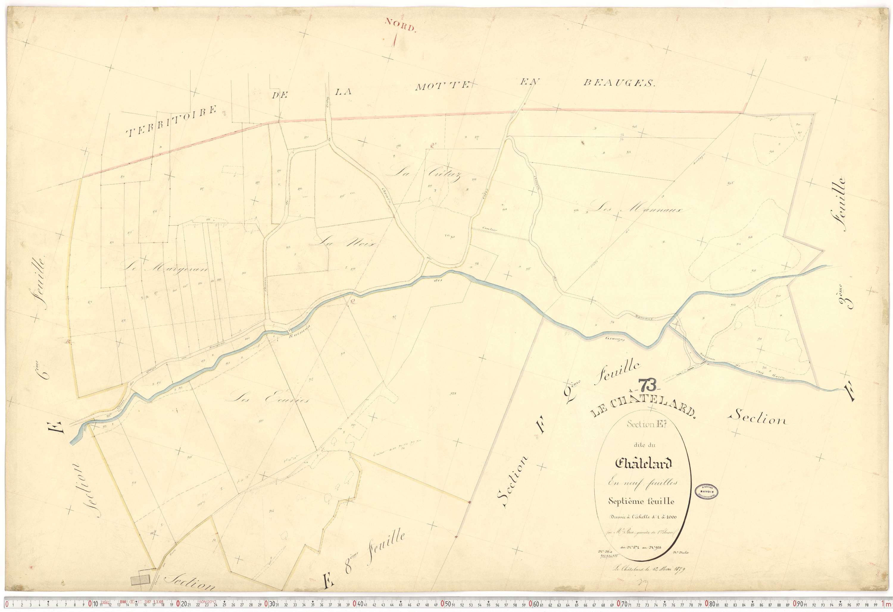 Le Châtelard - Cadastre français (1882).
