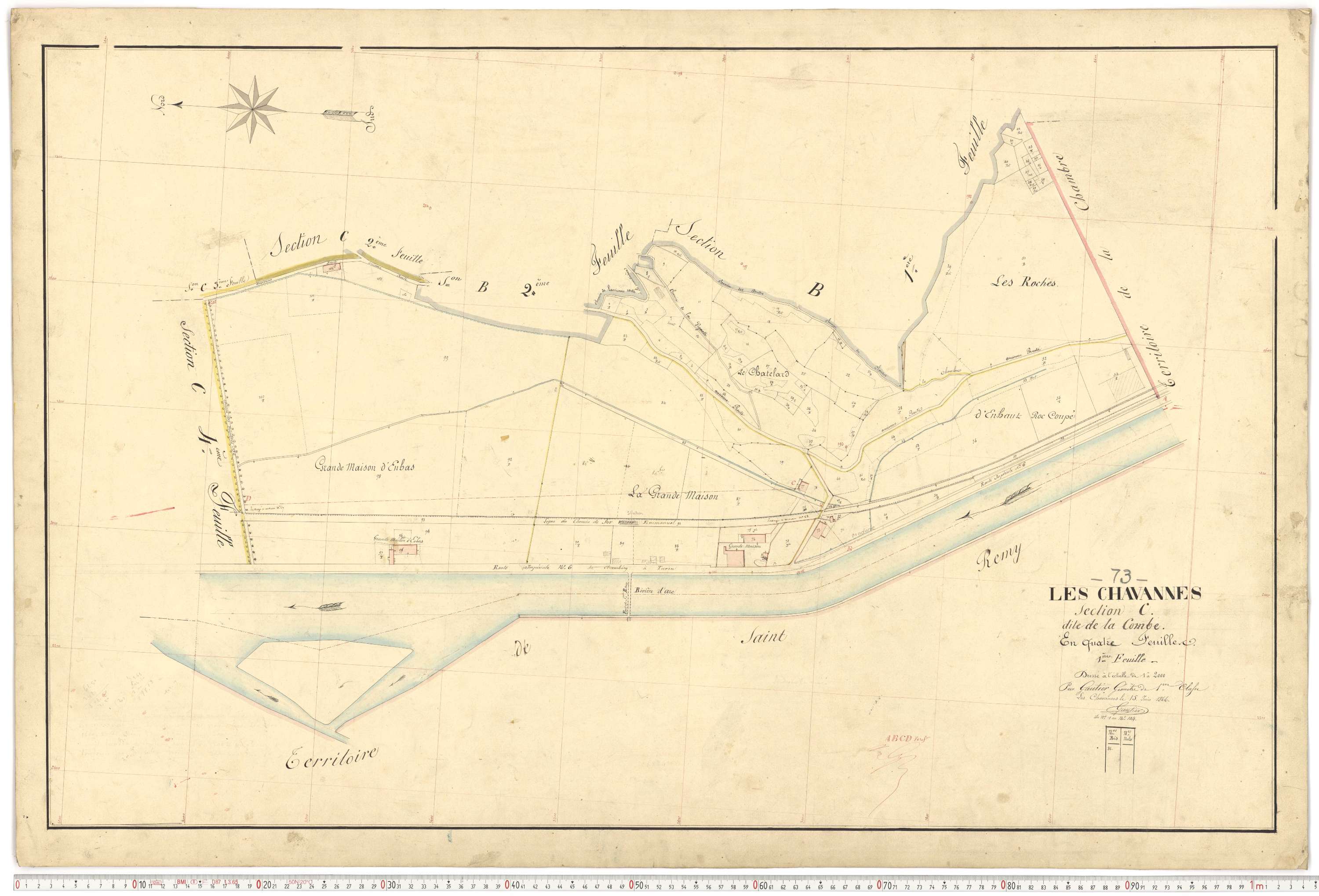 Chavannes-en-Maurienne - Plans cadastraux du premier cadastre français.