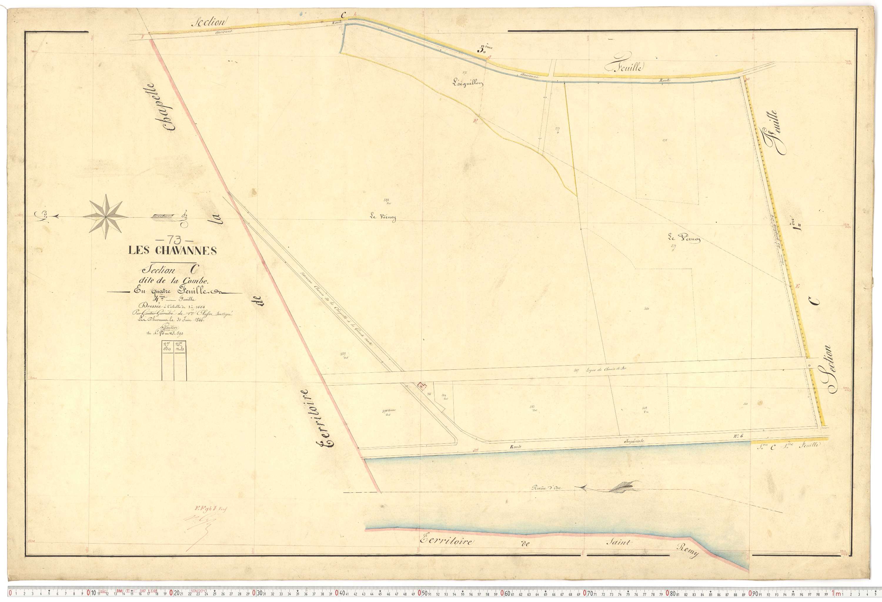 Chavannes-en-Maurienne - Plans cadastraux du premier cadastre français.