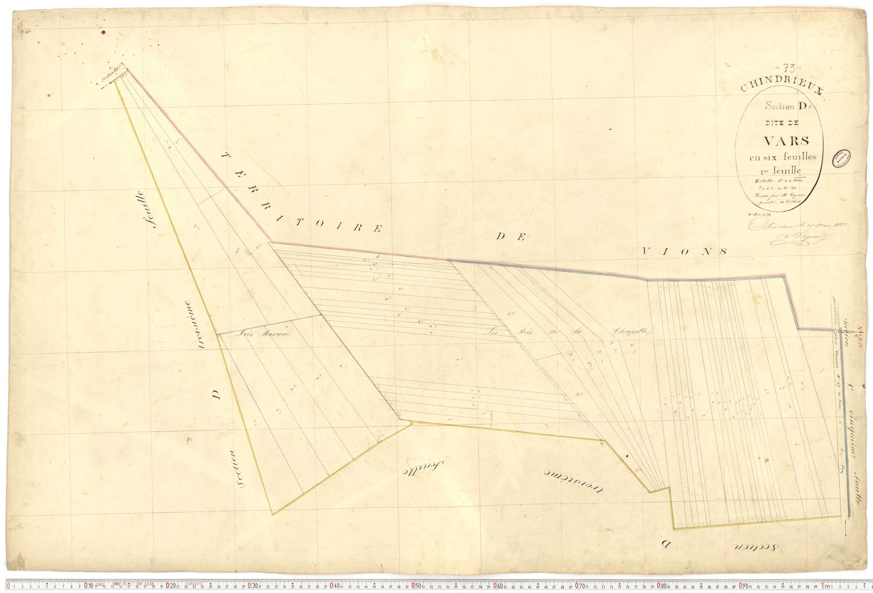 Chindrieux - Cadastre français (1883).