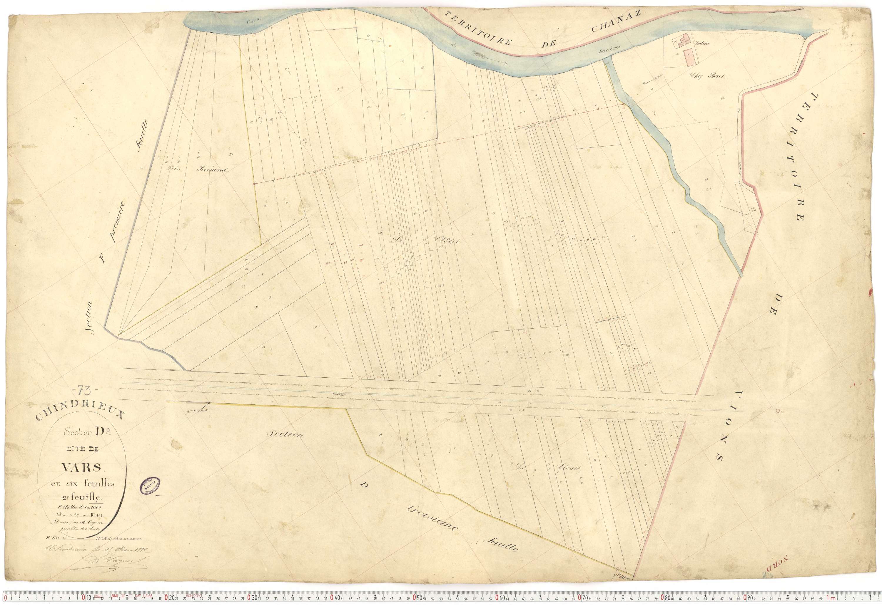 Chindrieux - Cadastre français (1883).
