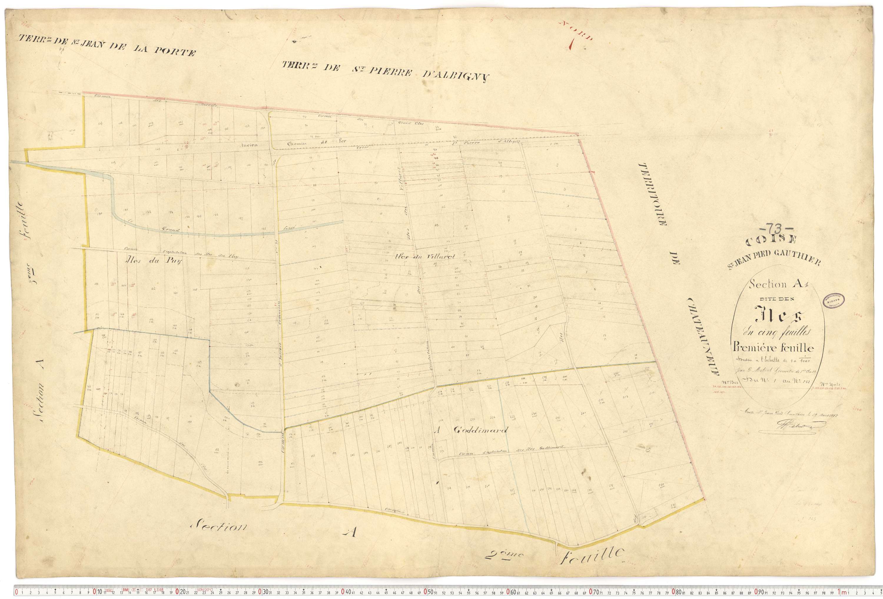 Coise-Saint-Jean-Pied-Gauthier - Cadastre français (1884).