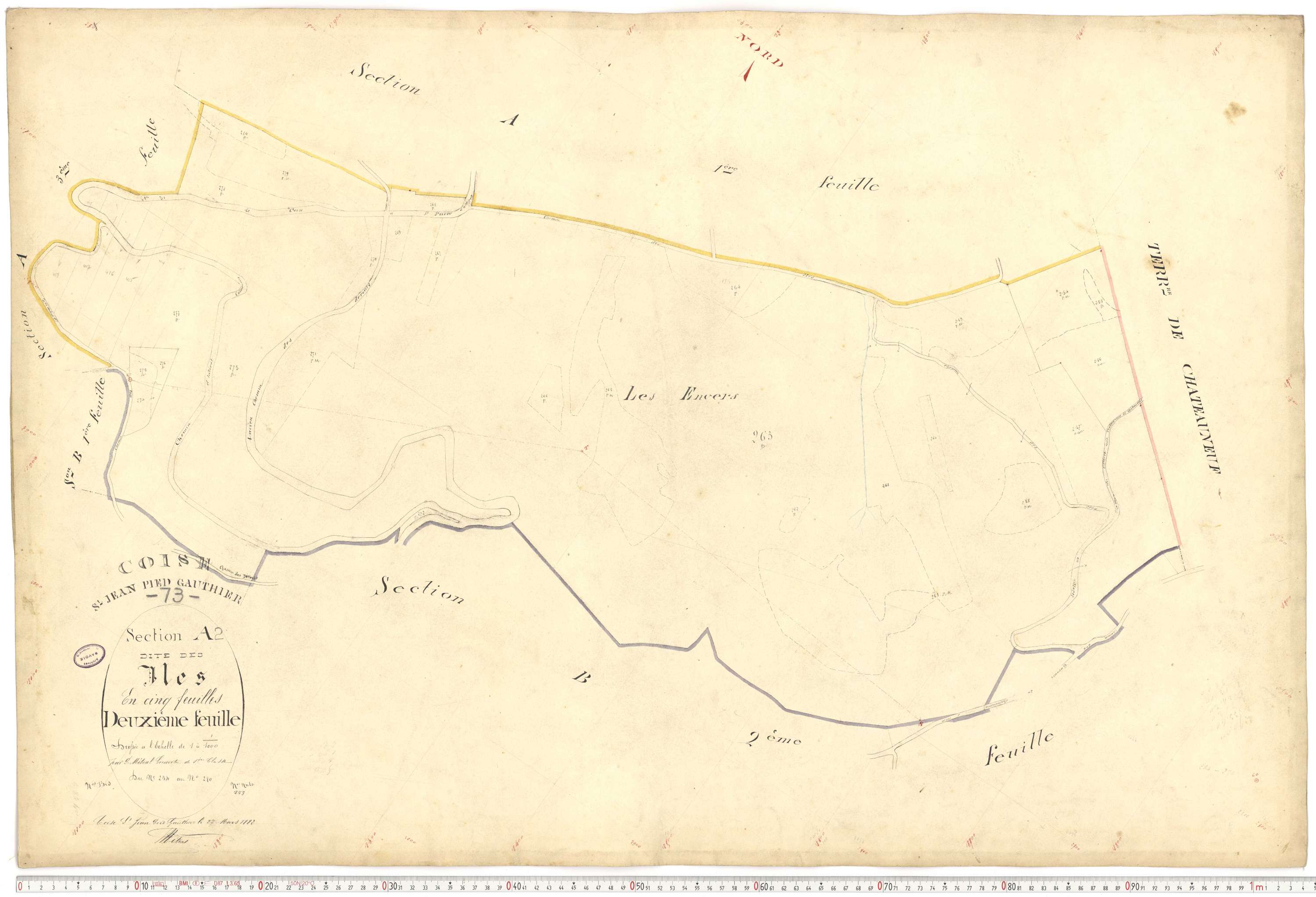 Coise-Saint-Jean-Pied-Gauthier - Cadastre français (1884).