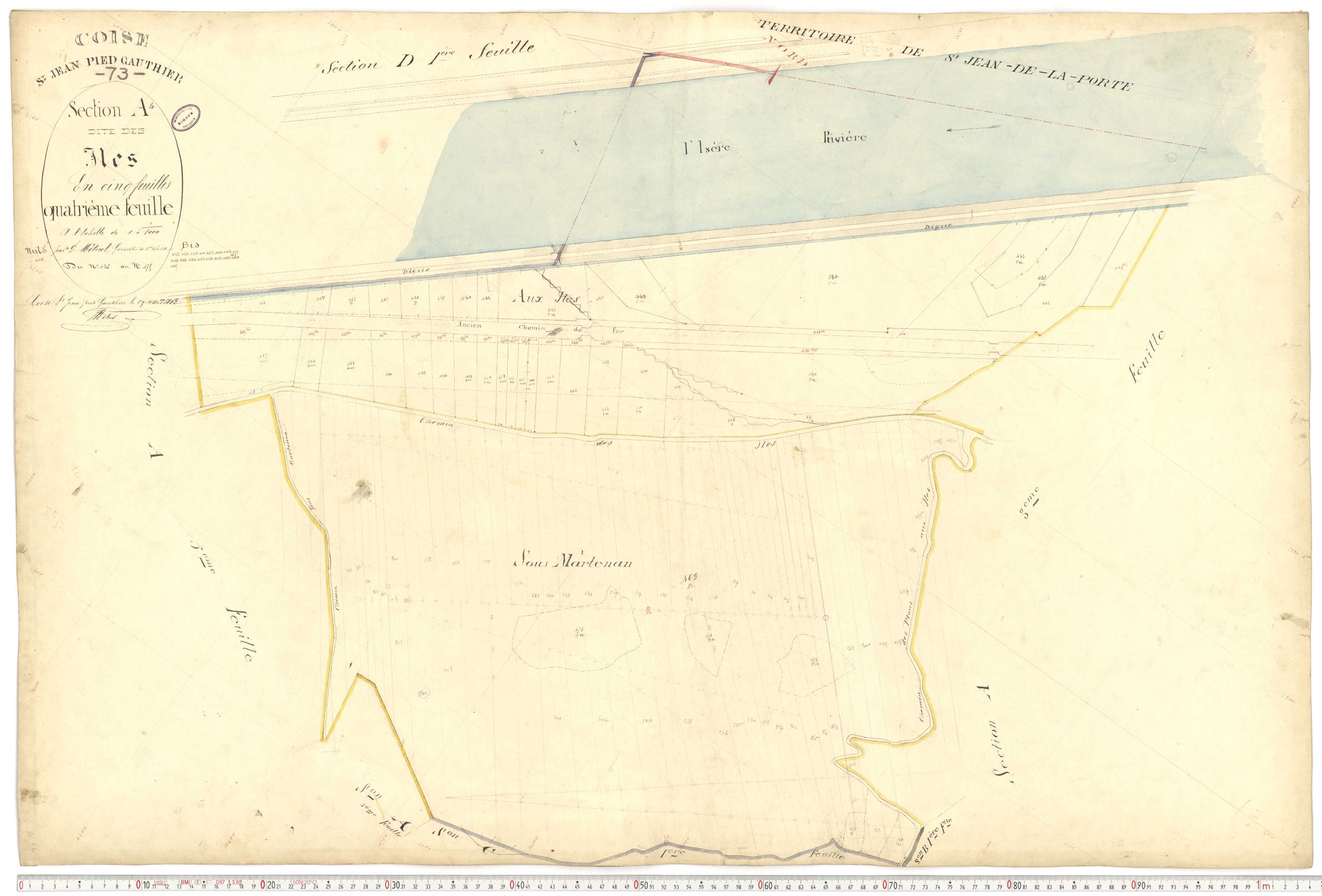 Coise-Saint-Jean-Pied-Gauthier - Cadastre français (1884).