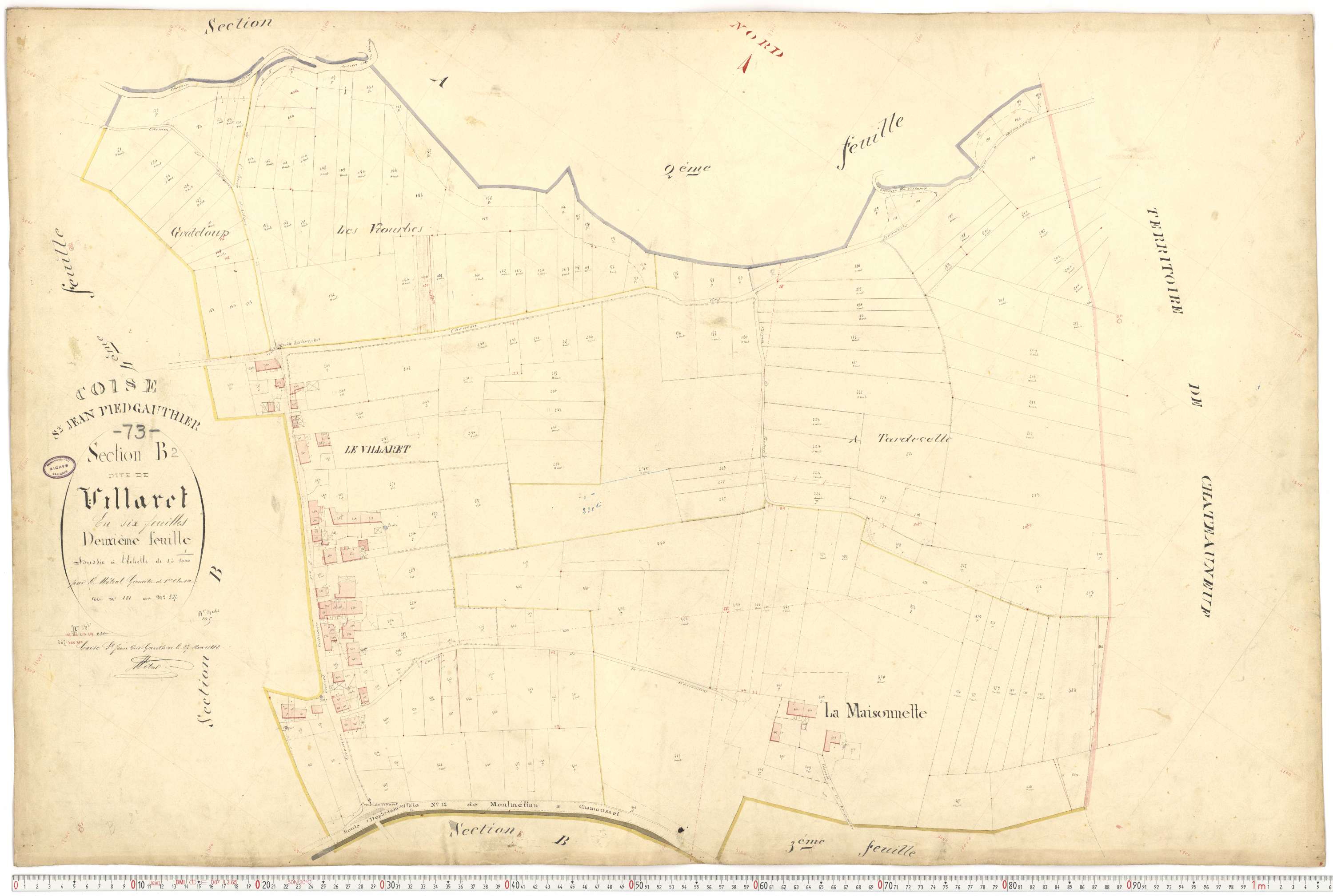 Coise-Saint-Jean-Pied-Gauthier - Cadastre français (1884).
