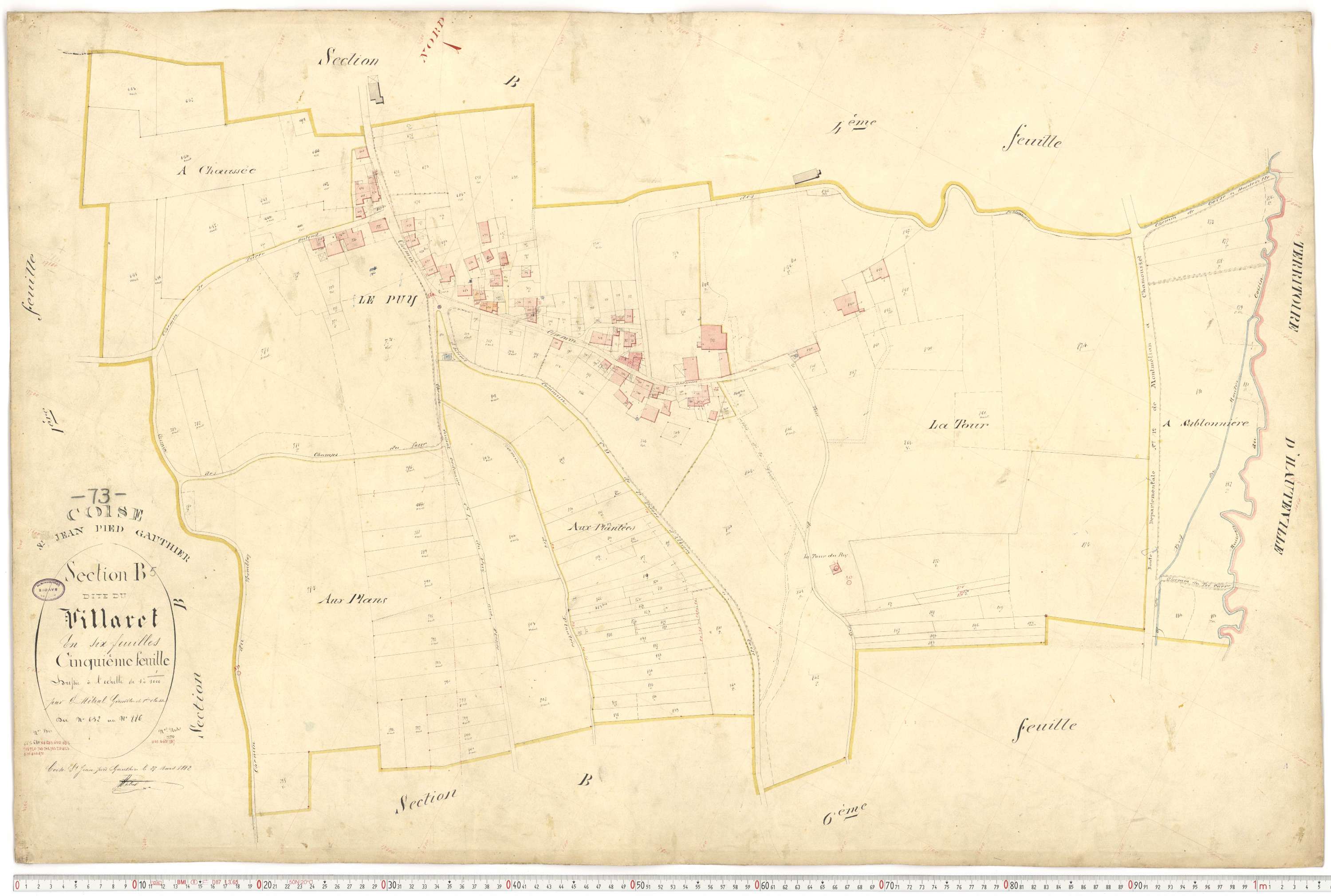 Coise-Saint-Jean-Pied-Gauthier - Cadastre français (1884).