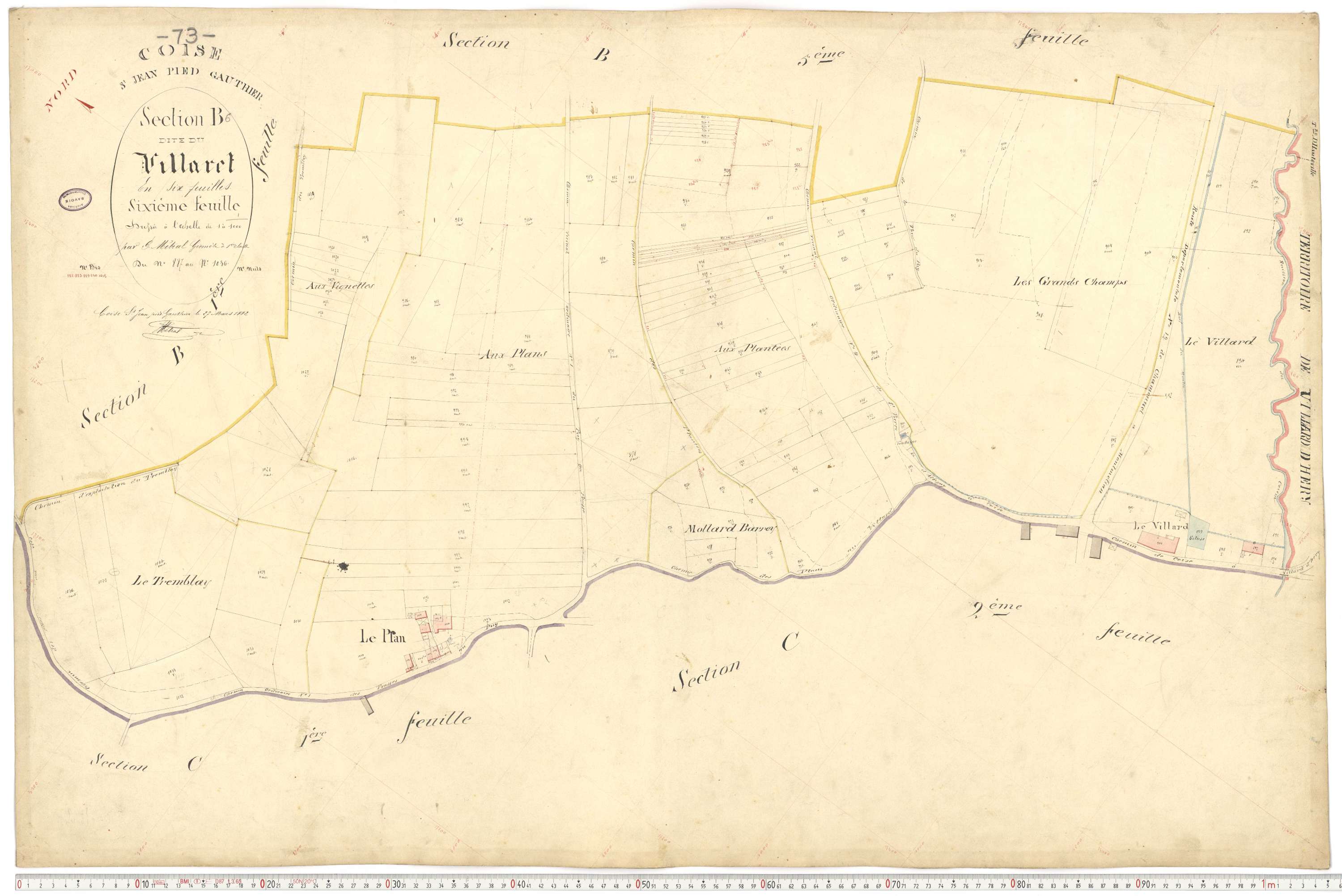 Coise-Saint-Jean-Pied-Gauthier - Cadastre français (1884).