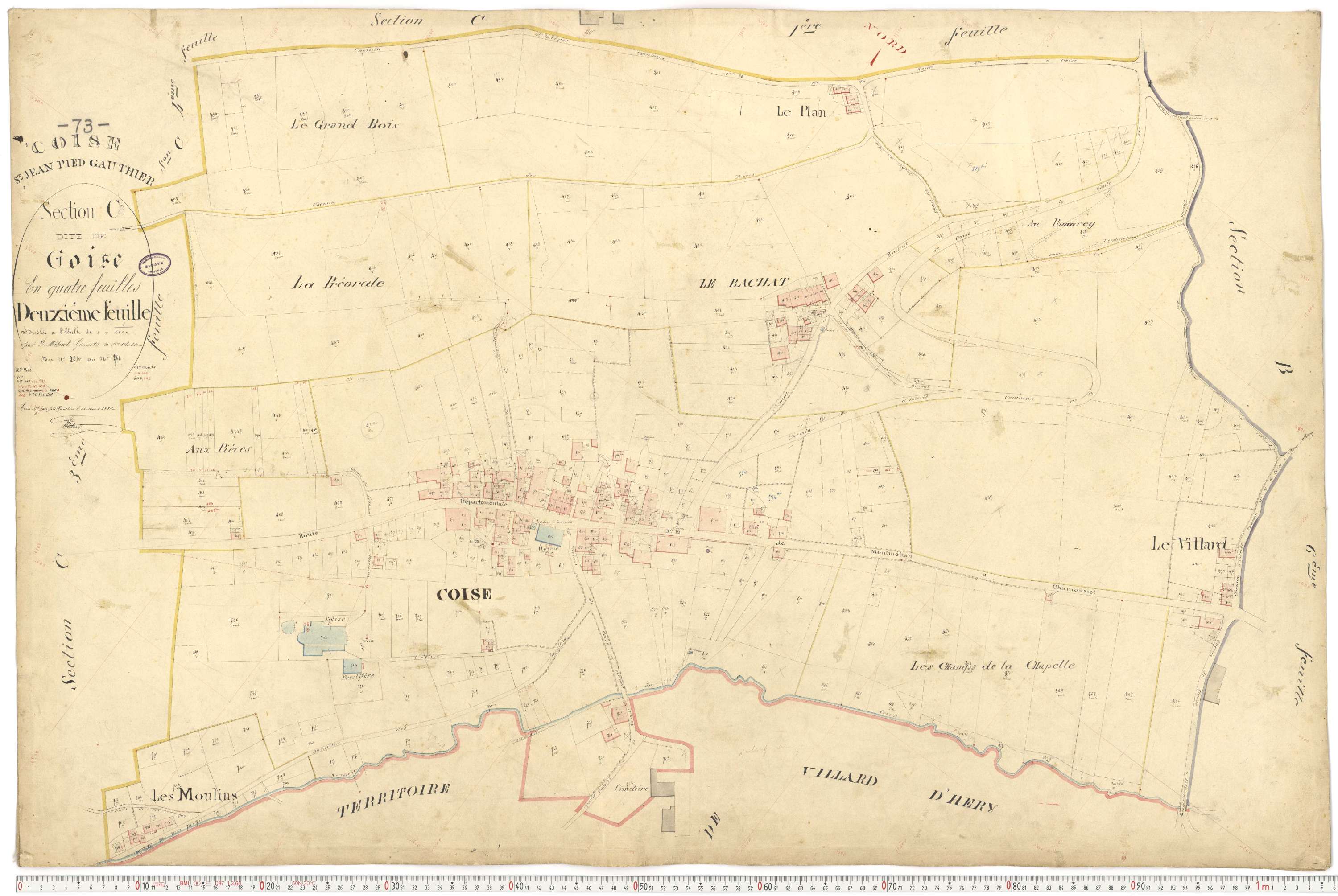 Coise-Saint-Jean-Pied-Gauthier - Cadastre français (1884).