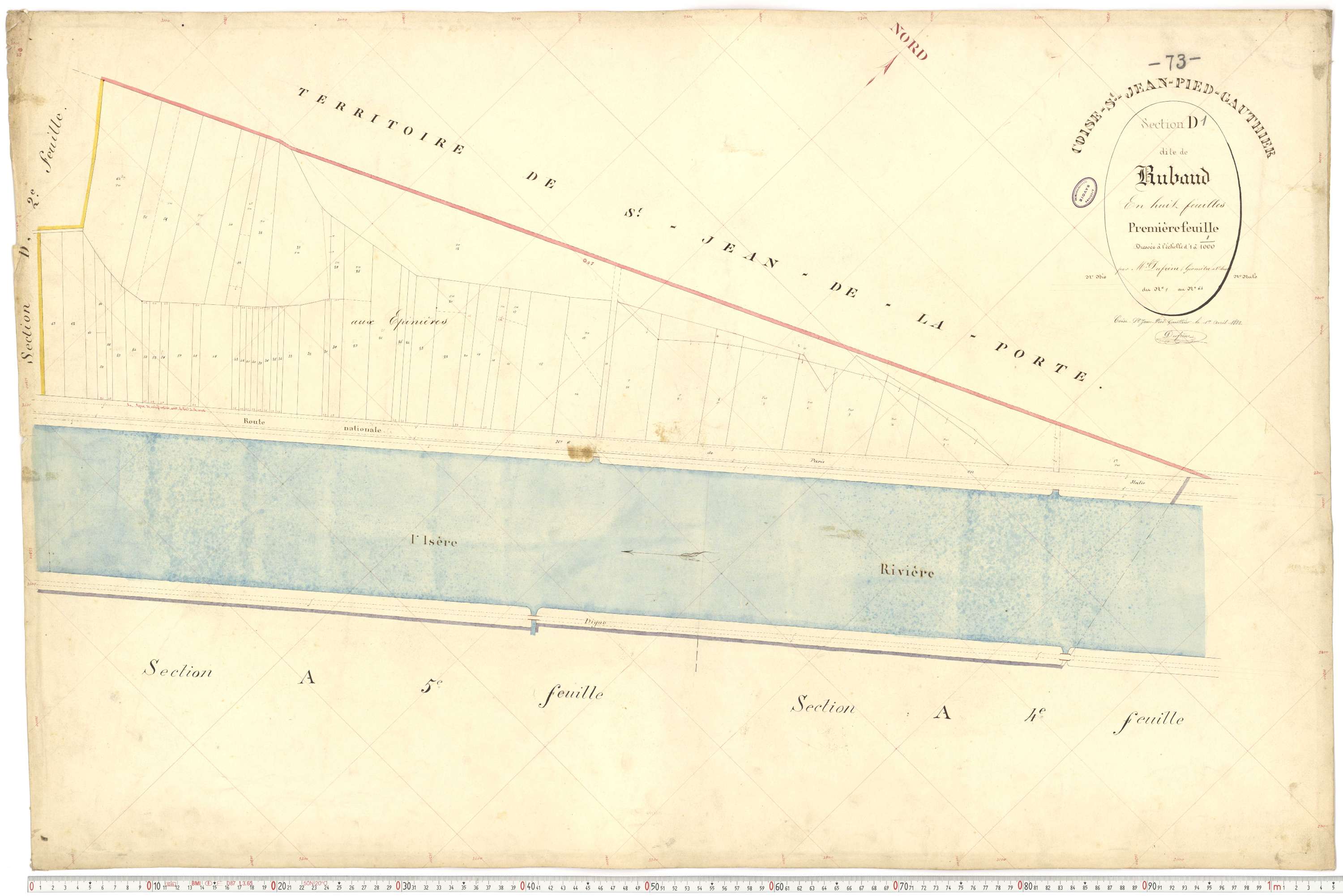 Coise-Saint-Jean-Pied-Gauthier - Cadastre français (1884).