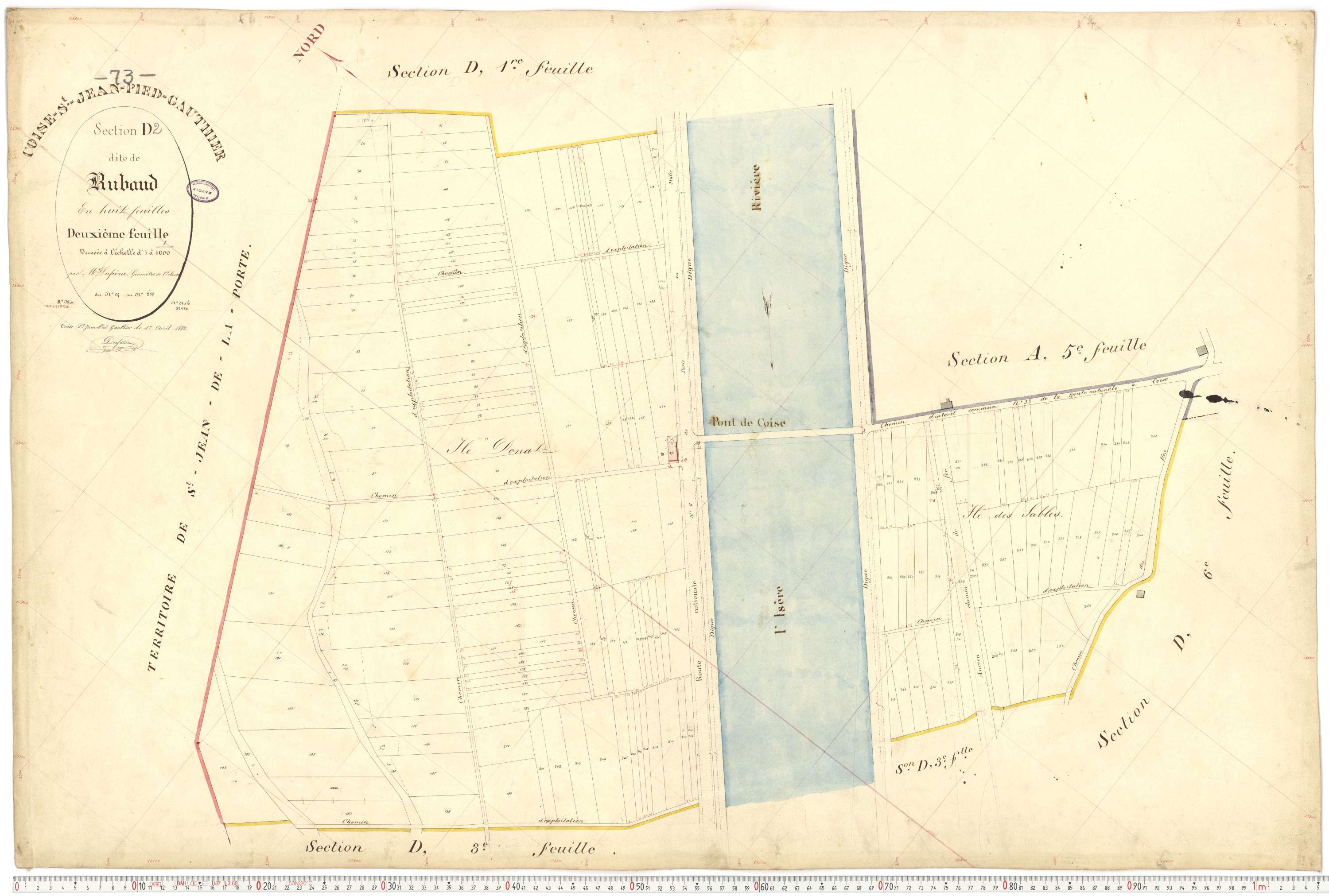 Coise-Saint-Jean-Pied-Gauthier - Cadastre français (1884).