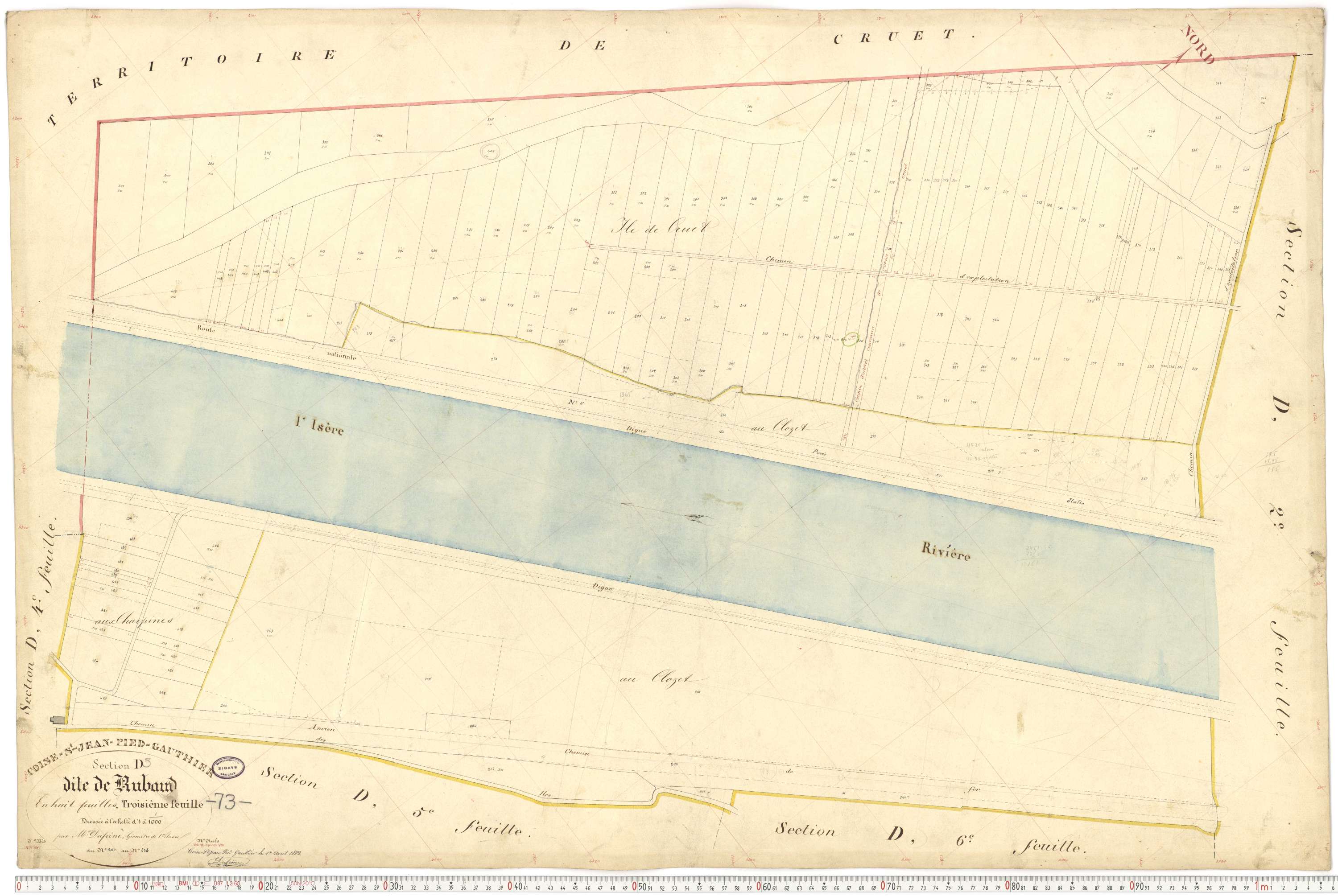 Coise-Saint-Jean-Pied-Gauthier - Cadastre français (1884).