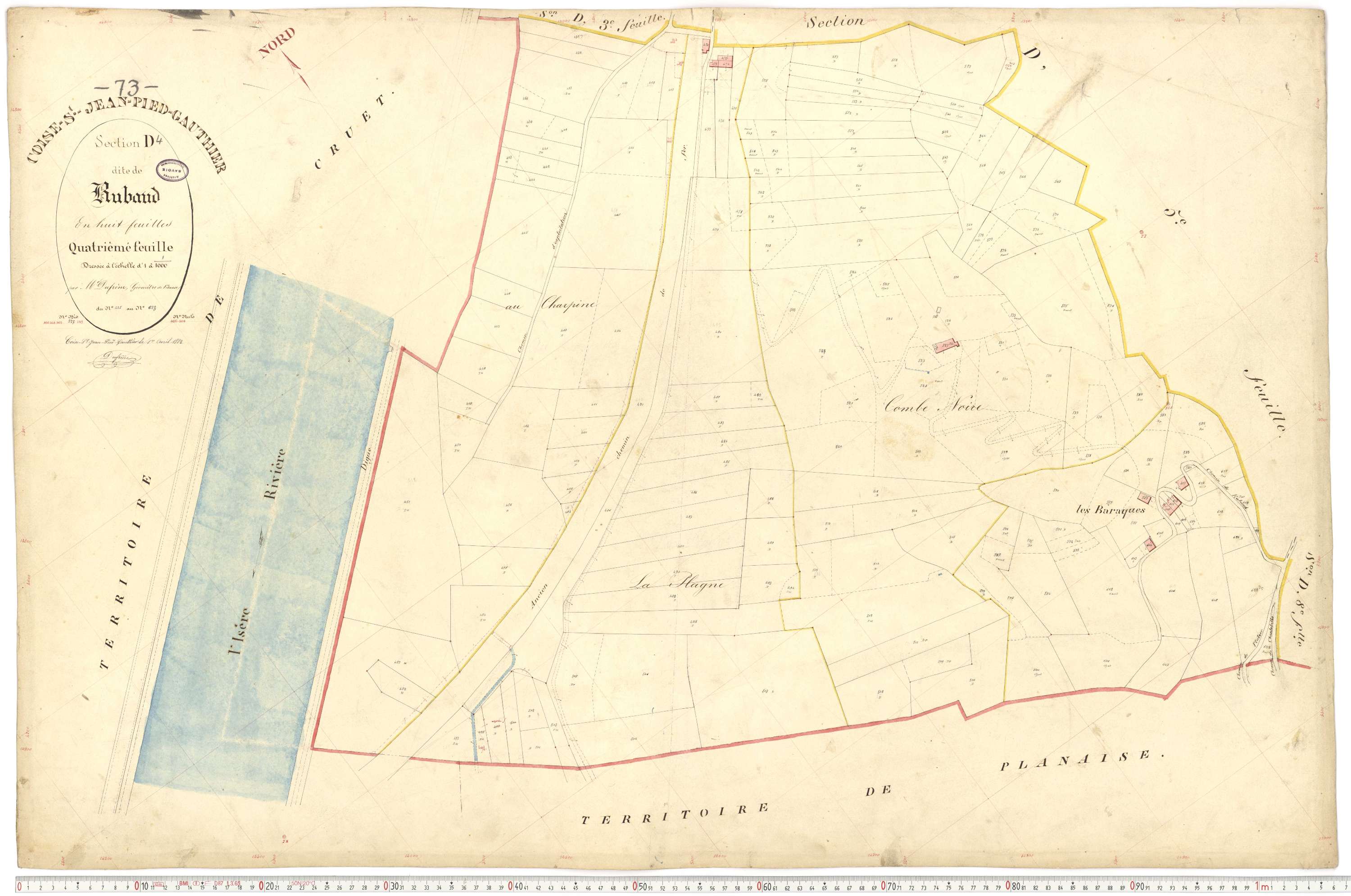 Coise-Saint-Jean-Pied-Gauthier - Cadastre français (1884).