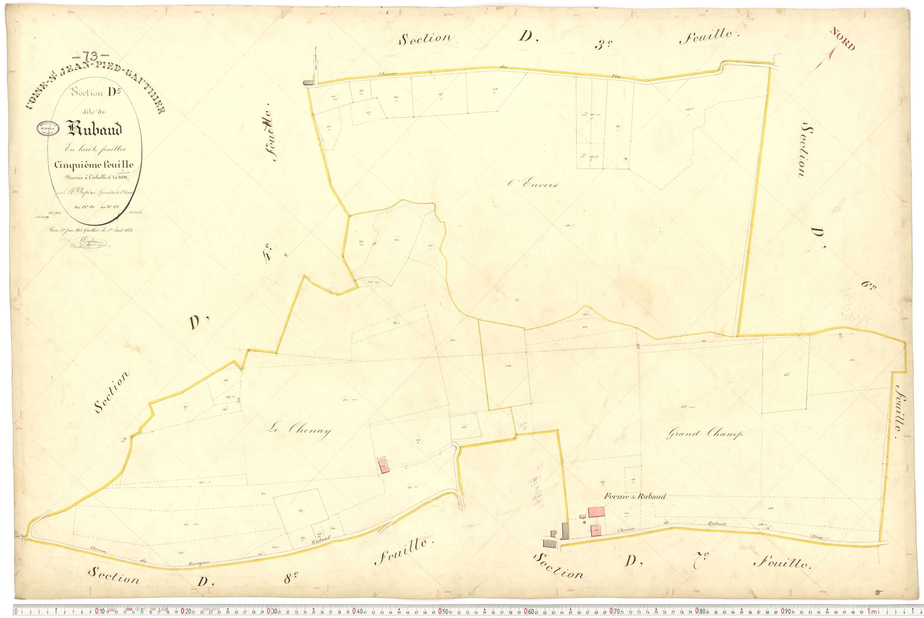 Coise-Saint-Jean-Pied-Gauthier - Cadastre français (1884).