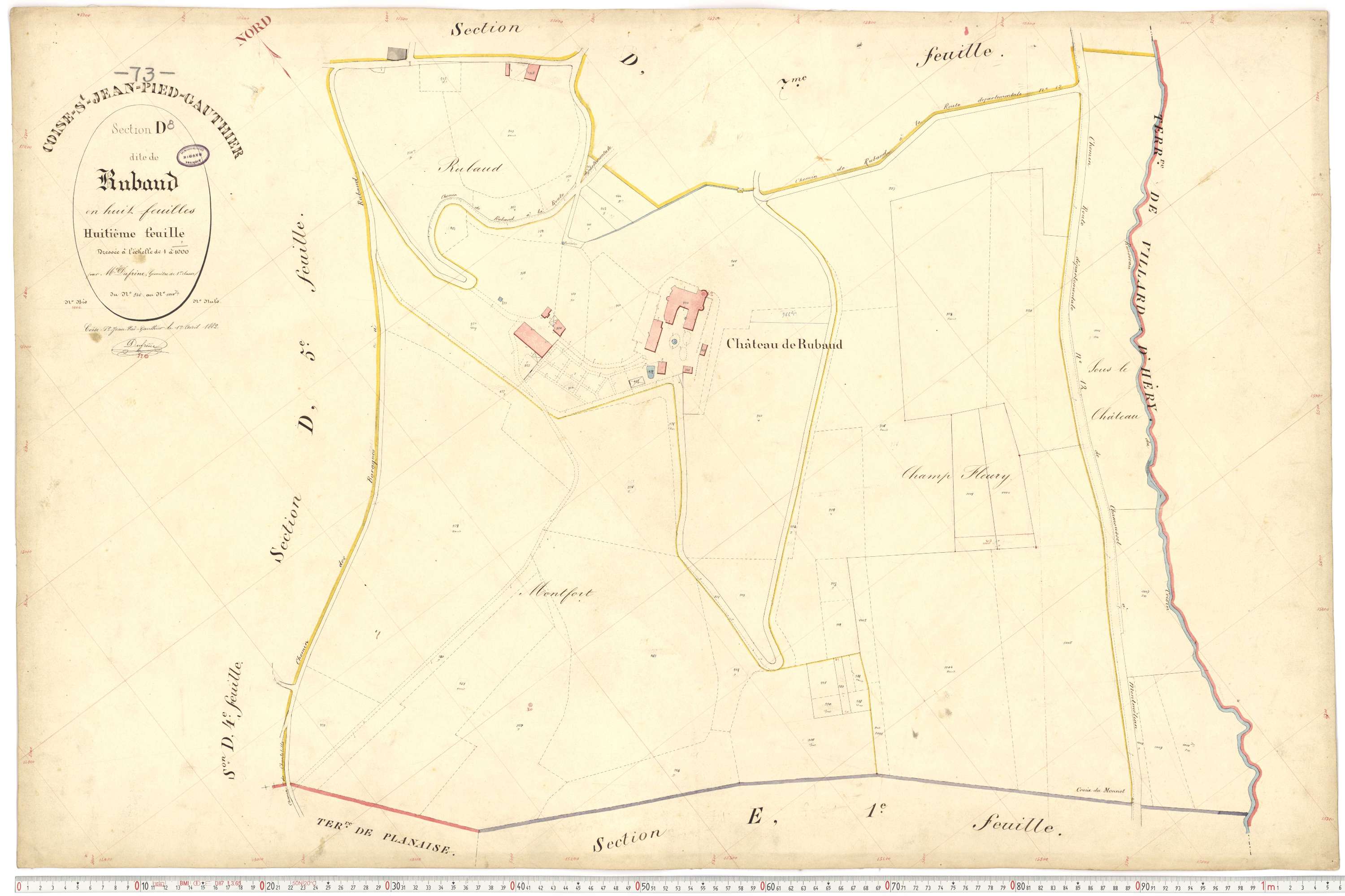 Coise-Saint-Jean-Pied-Gauthier - Cadastre français (1884).