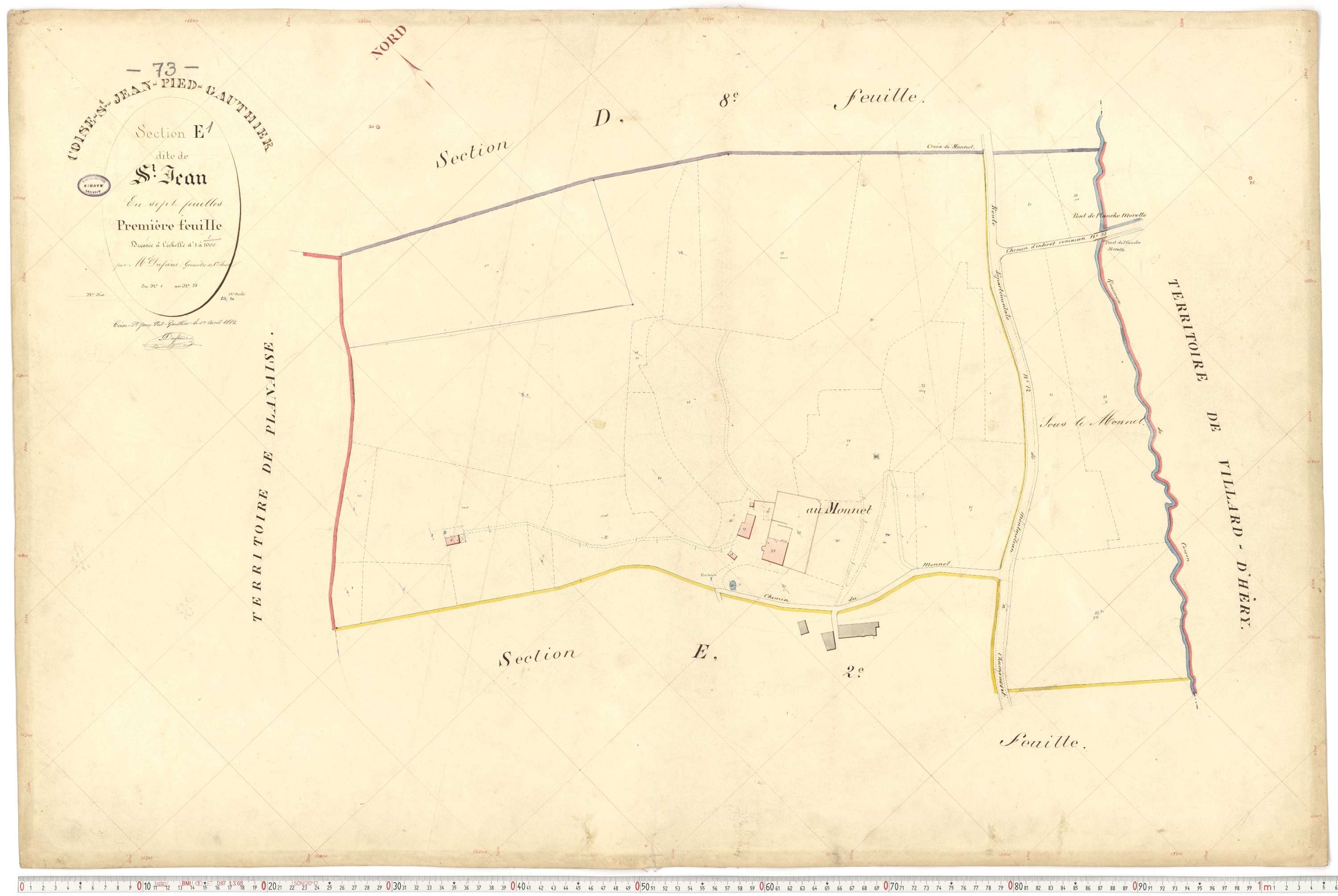 Coise-Saint-Jean-Pied-Gauthier - Cadastre français (1884).