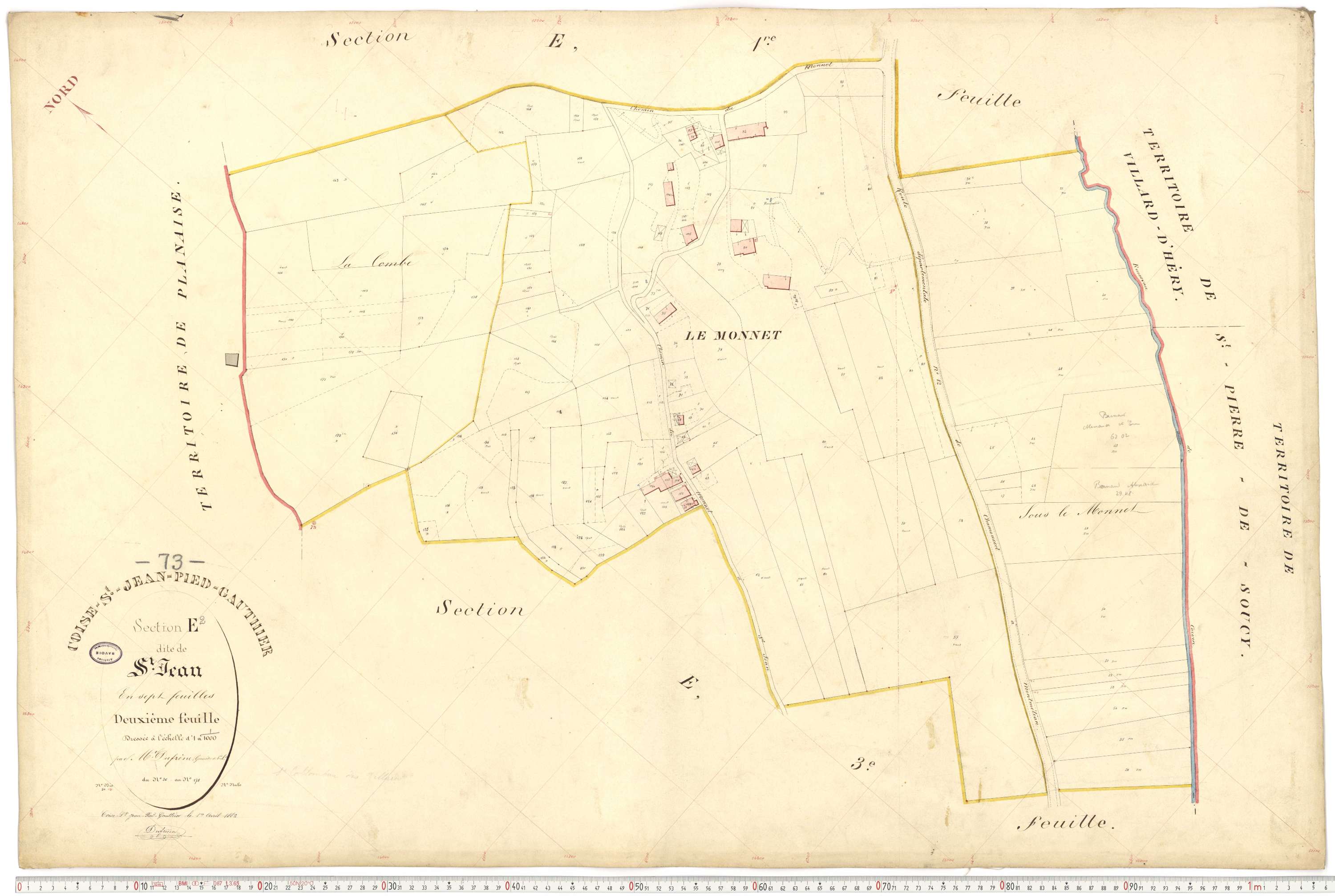 Coise-Saint-Jean-Pied-Gauthier - Cadastre français (1884).