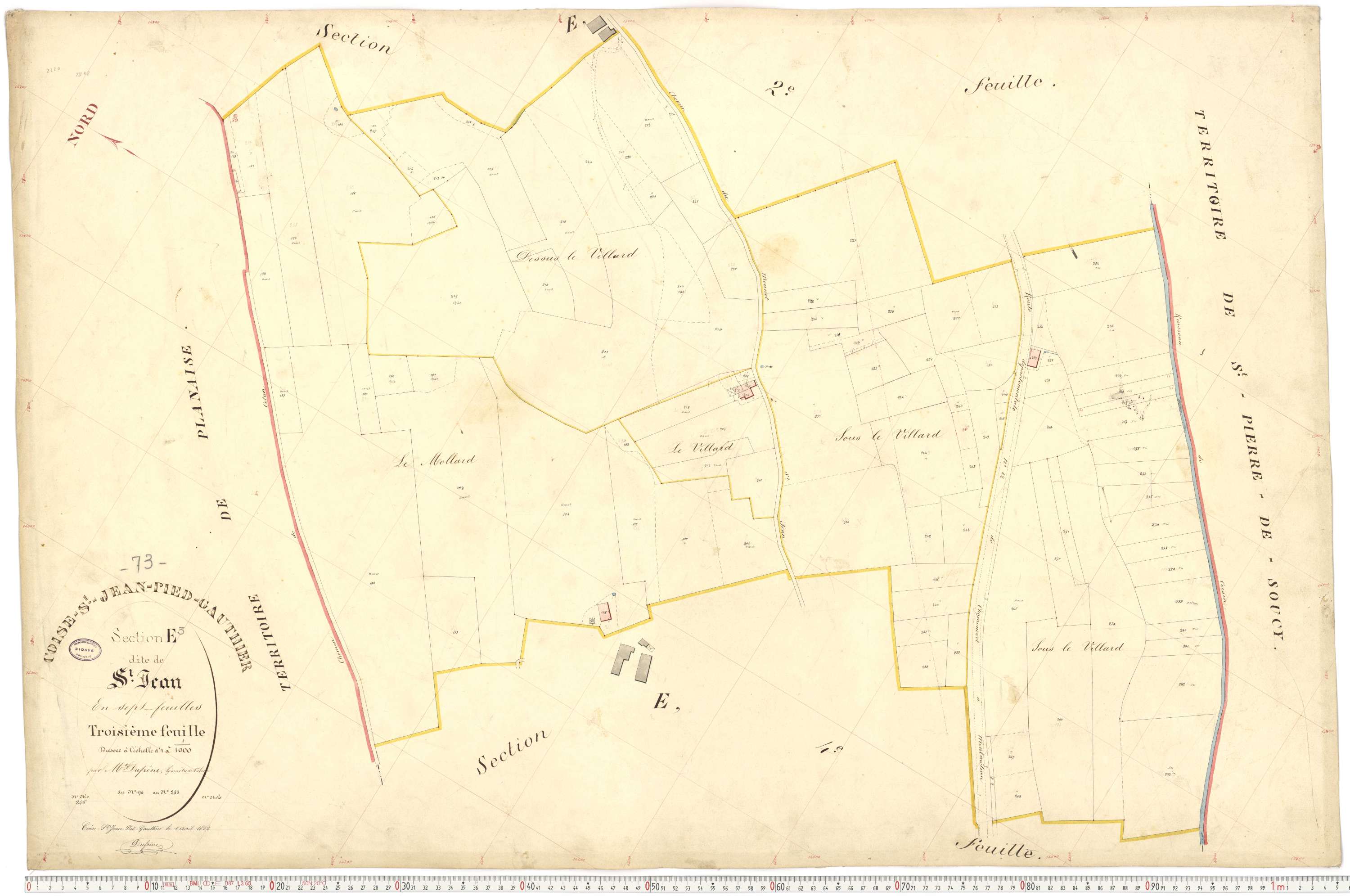 Coise-Saint-Jean-Pied-Gauthier - Cadastre français (1884).
