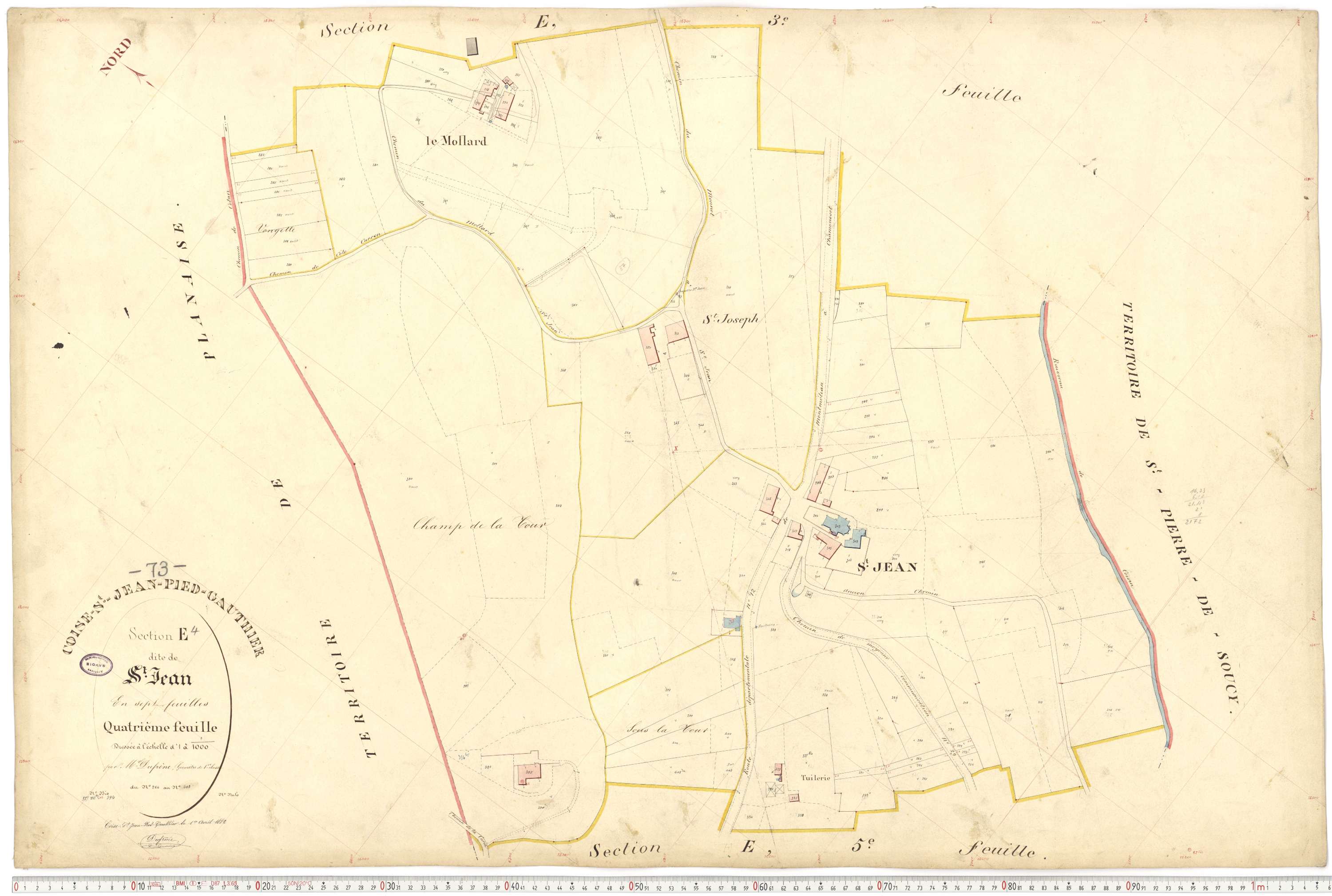 Coise-Saint-Jean-Pied-Gauthier - Cadastre français (1884).