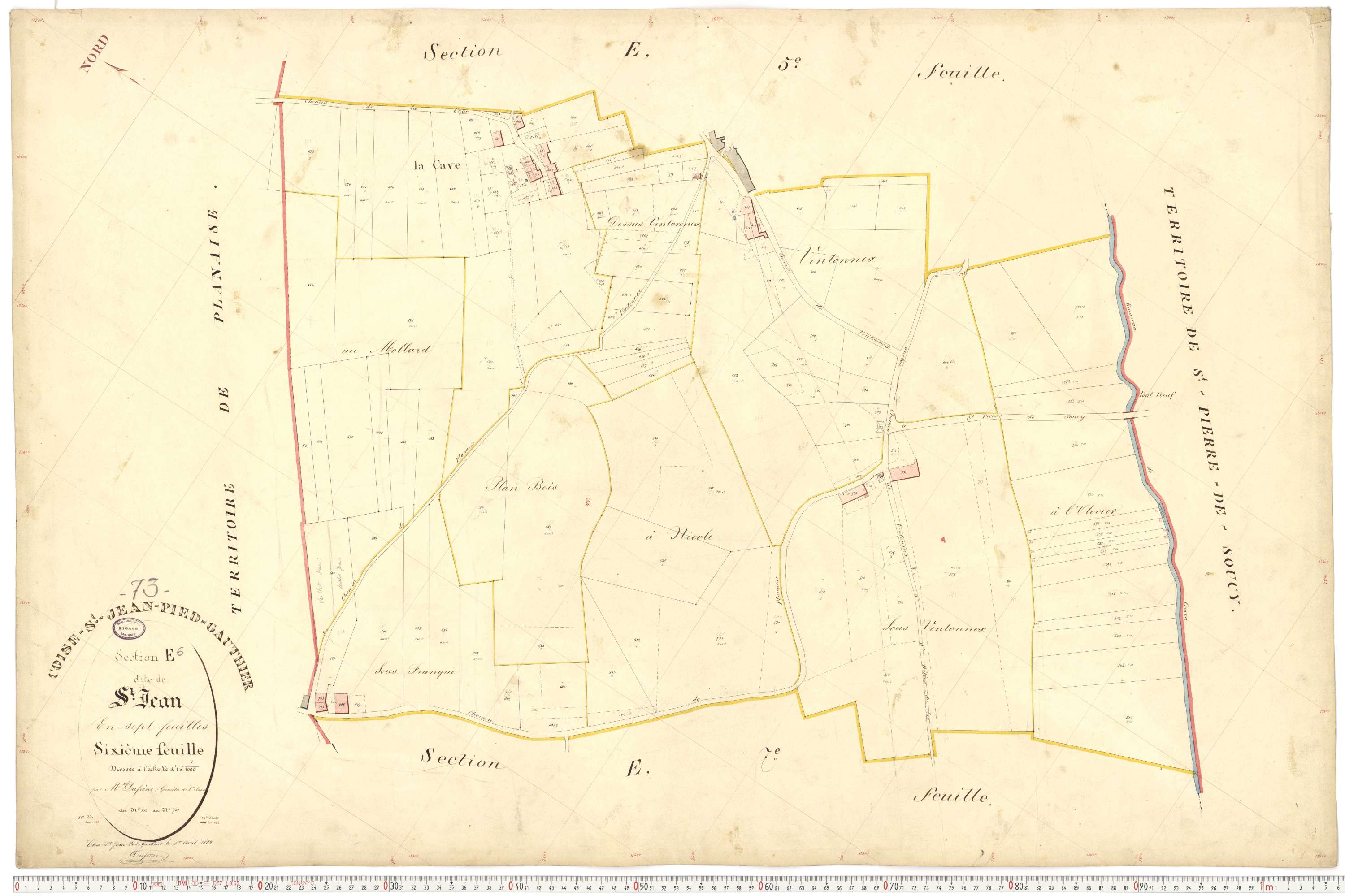 Coise-Saint-Jean-Pied-Gauthier - Cadastre français (1884).