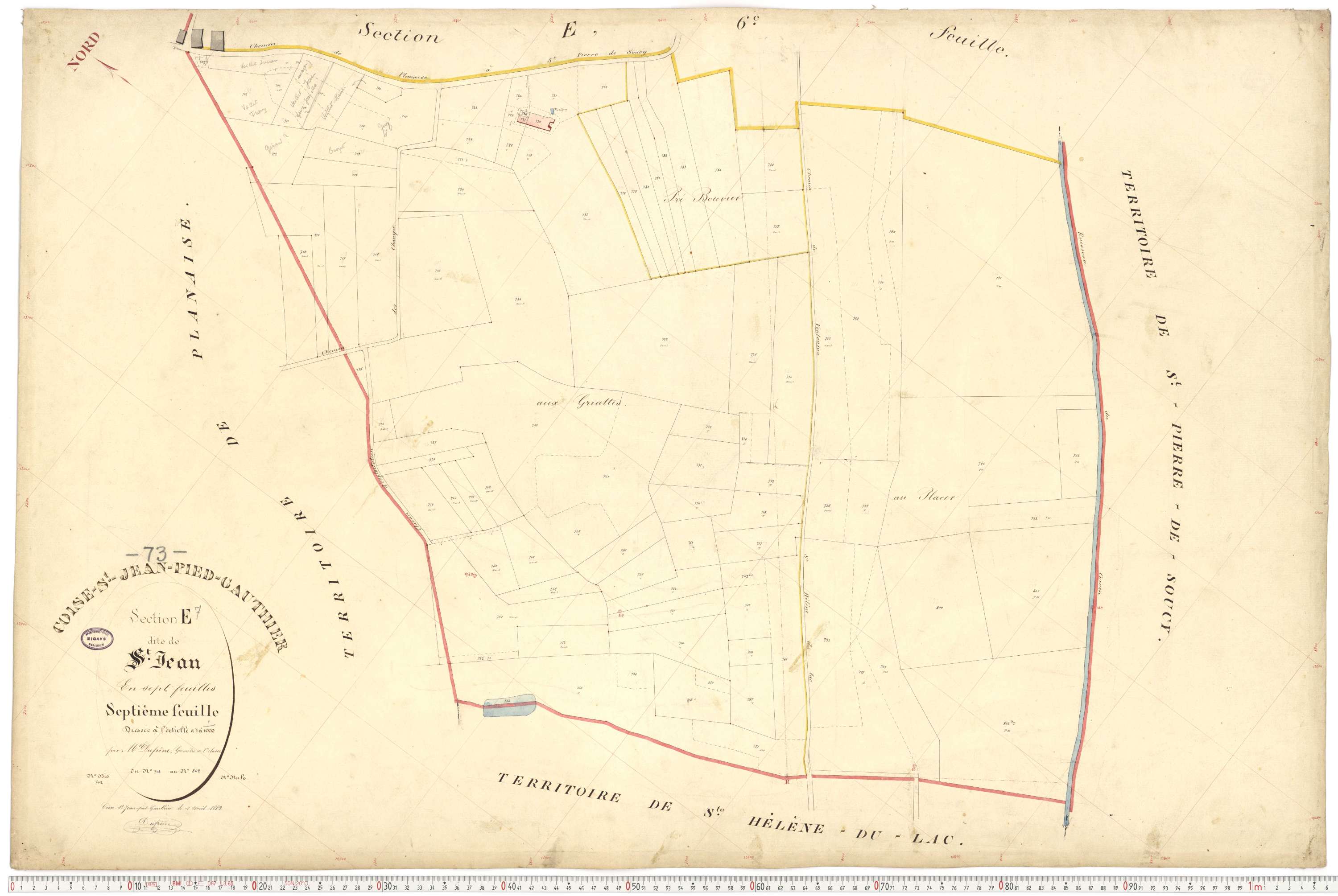 Coise-Saint-Jean-Pied-Gauthier - Cadastre français (1884).