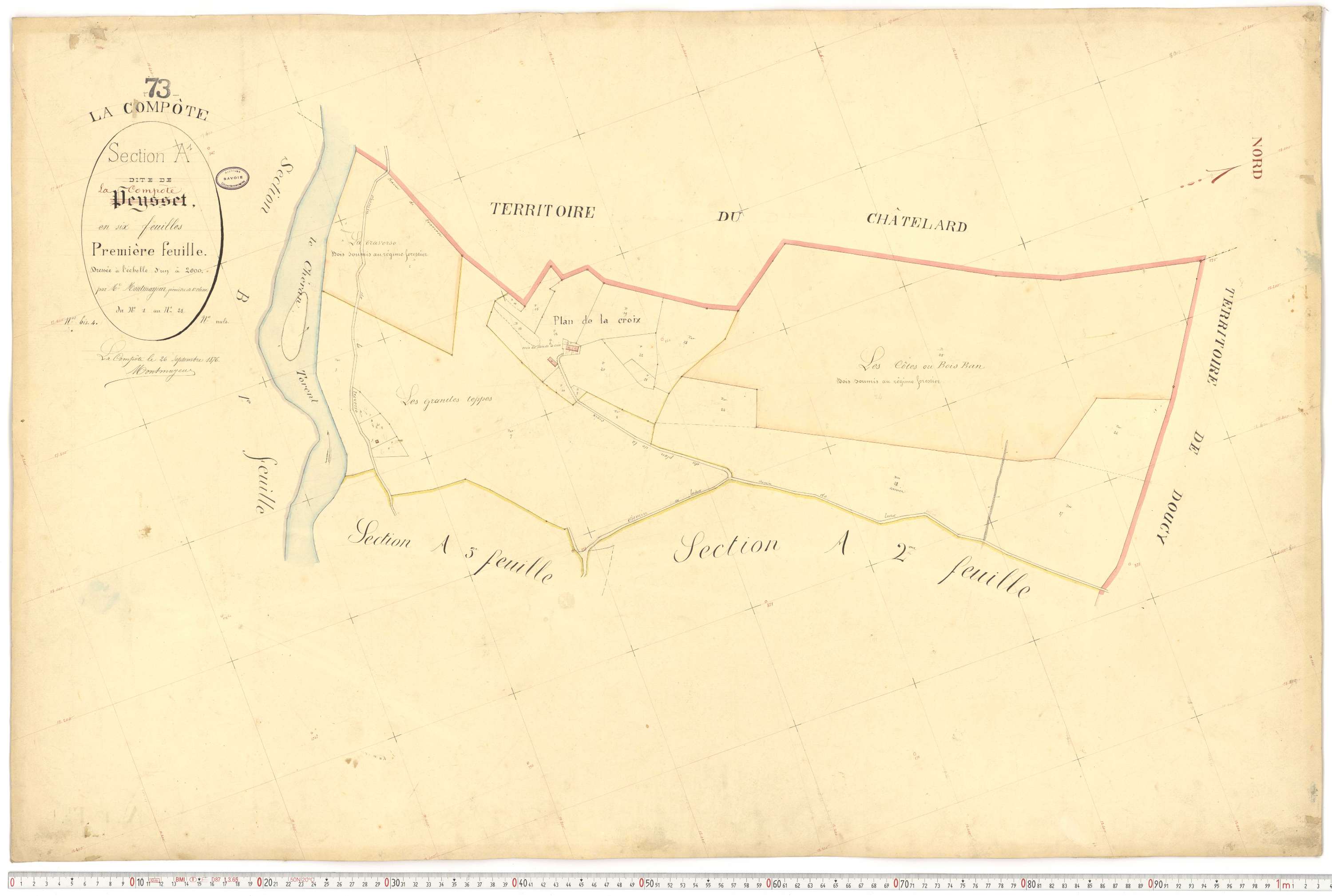 La Compôte - Cadastre français (1879).
