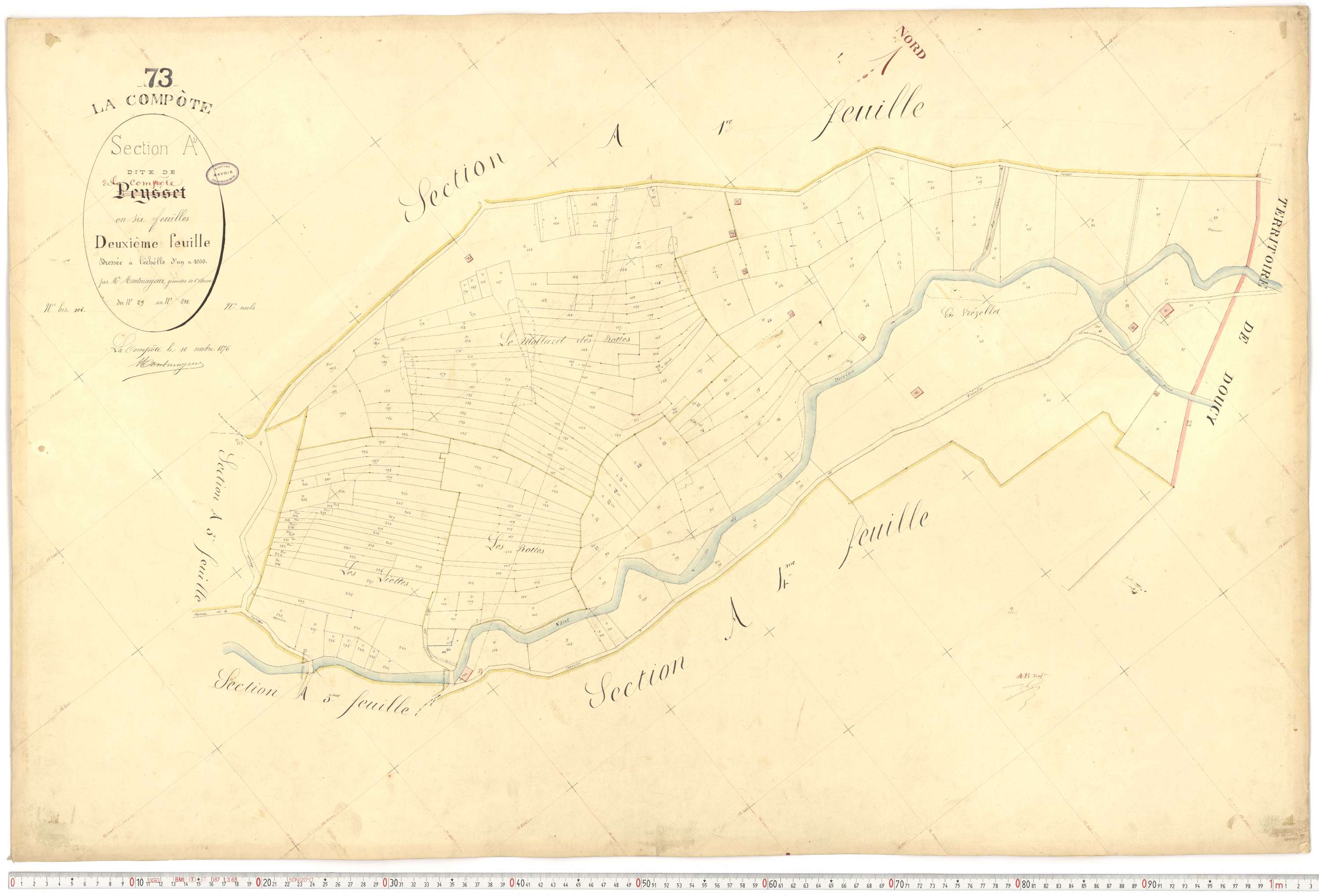 La Compôte - Cadastre français (1879).