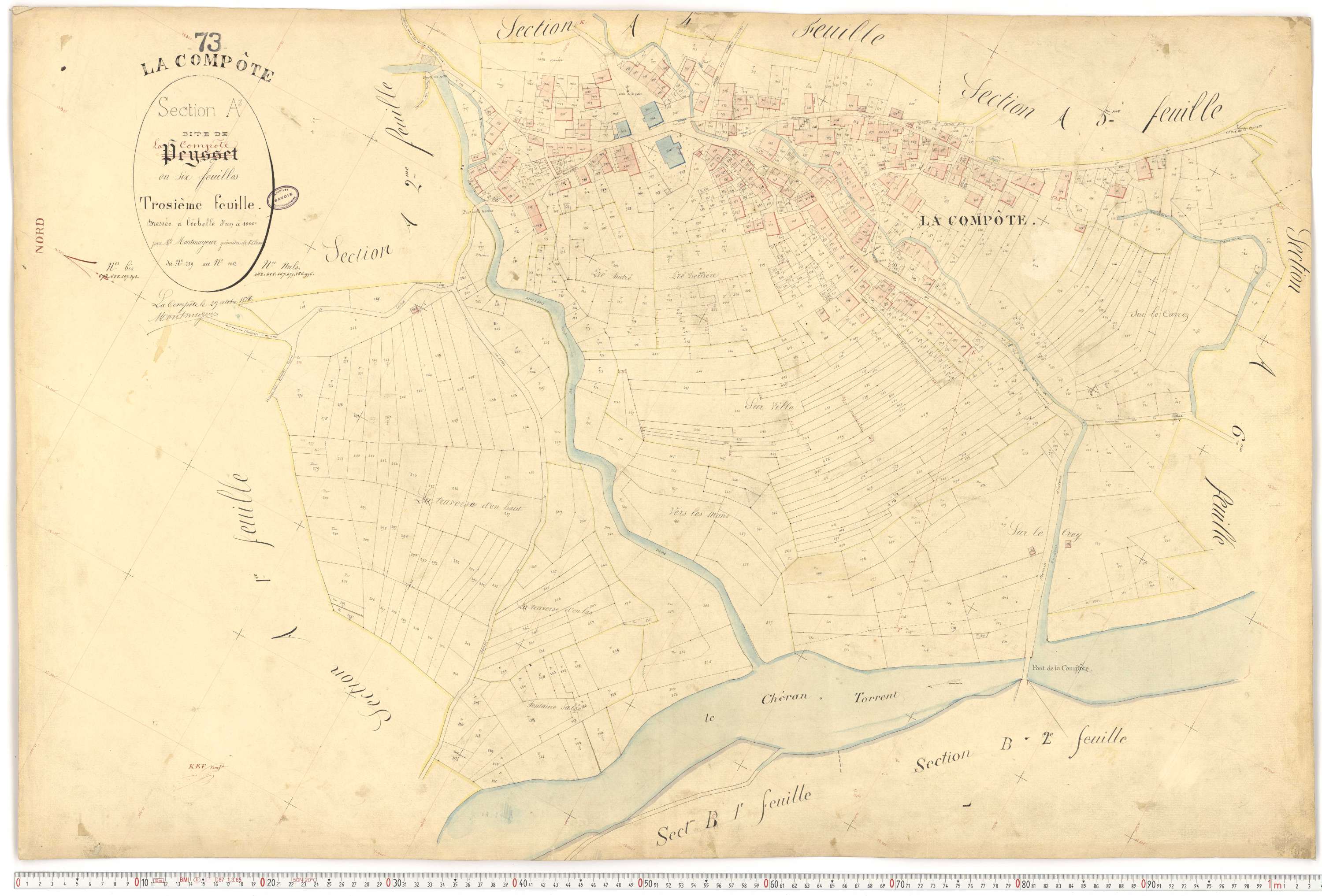 La Compôte - Cadastre français (1879).