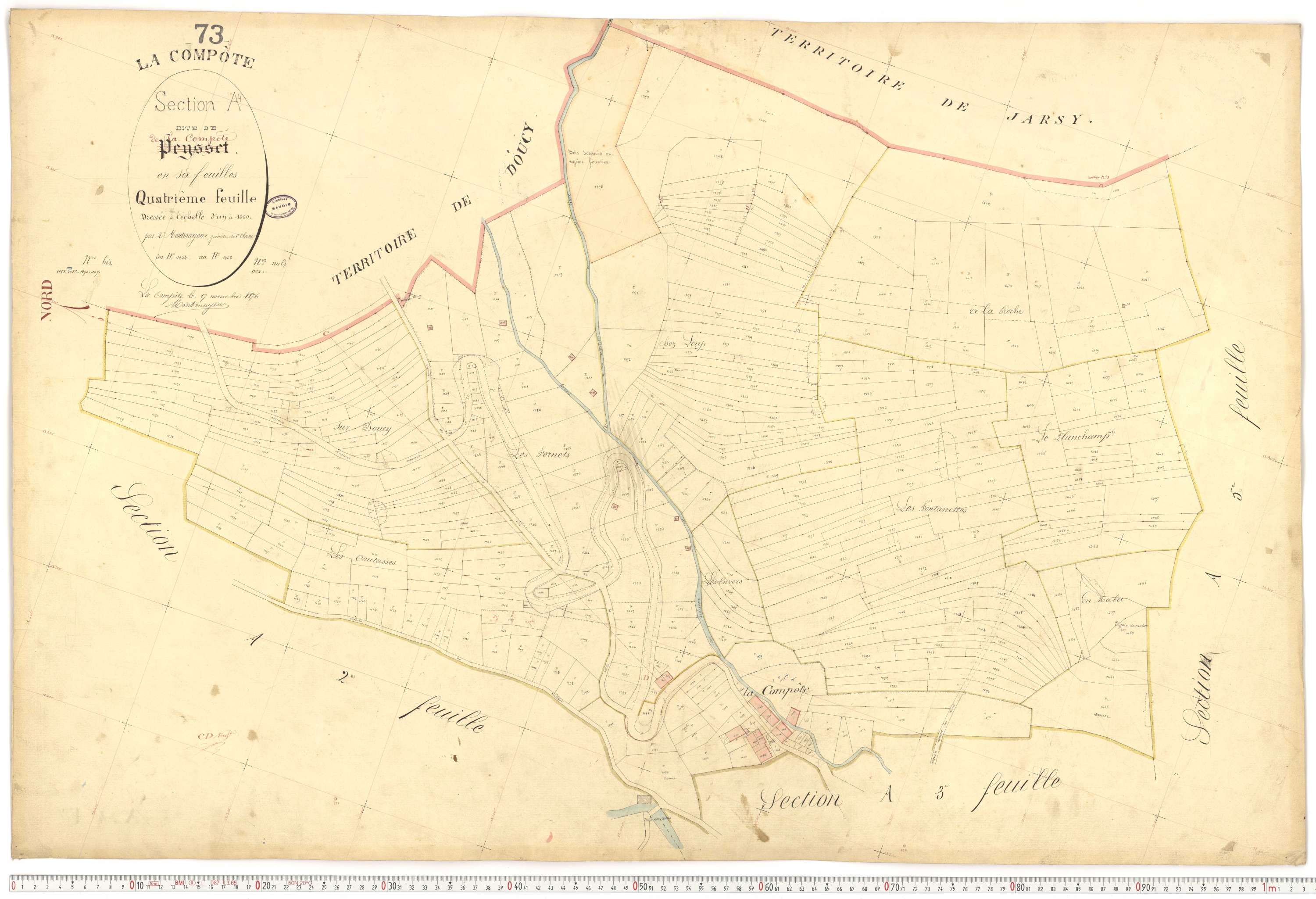La Compôte - Cadastre français (1879).
