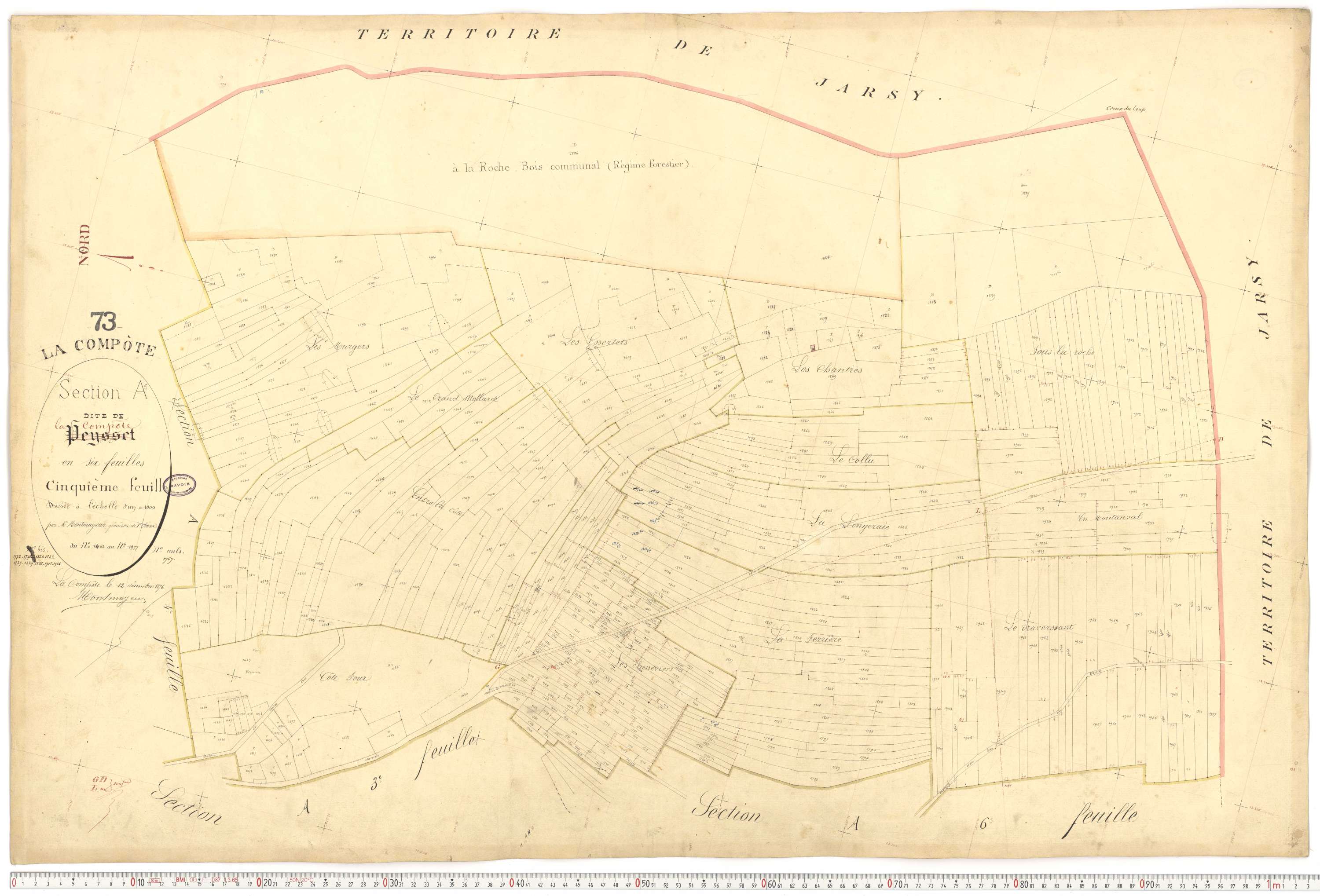 La Compôte - Cadastre français (1879).
